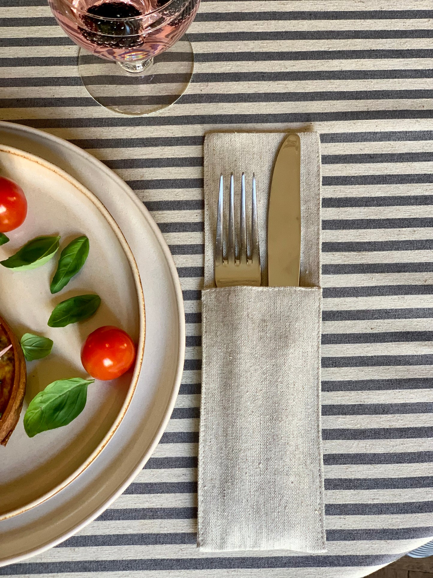 Cutlery Holder, Recycled Cotton, Printed | Nord 3