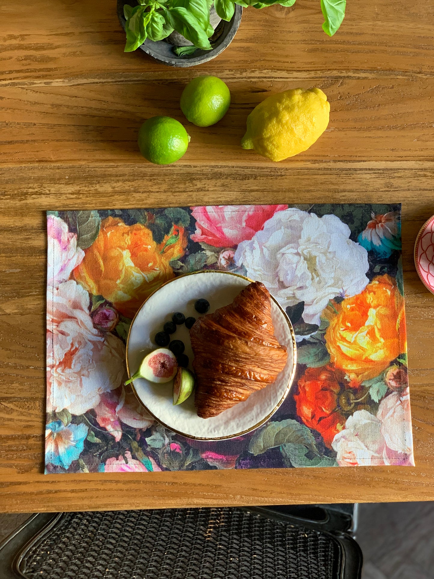 Placemat 30 x 43 cm, 100% Cotton, Printed | francine Black