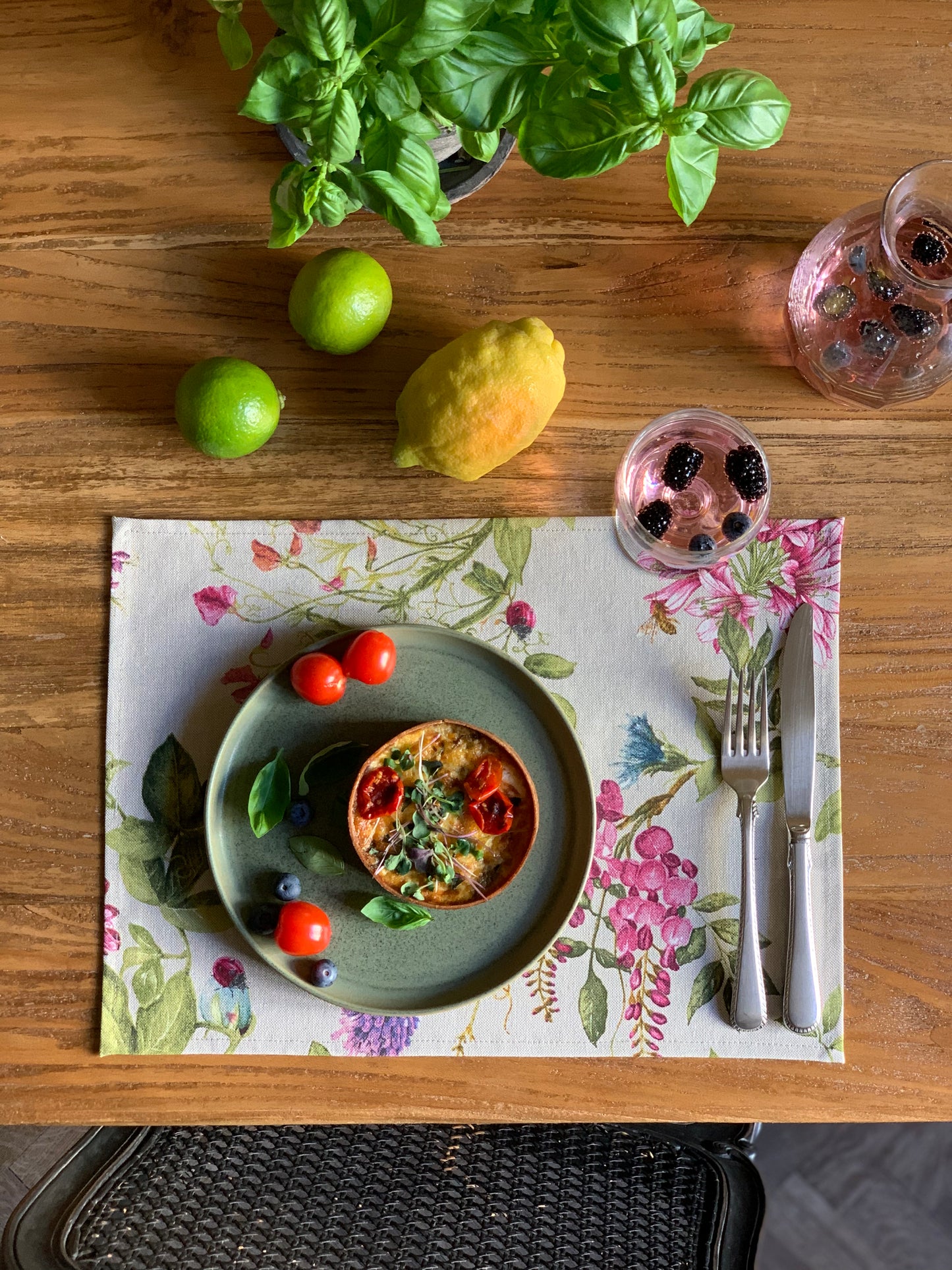 Placemat 30x43cm, Cotton-Polyester Mix, Printed | Botanico
