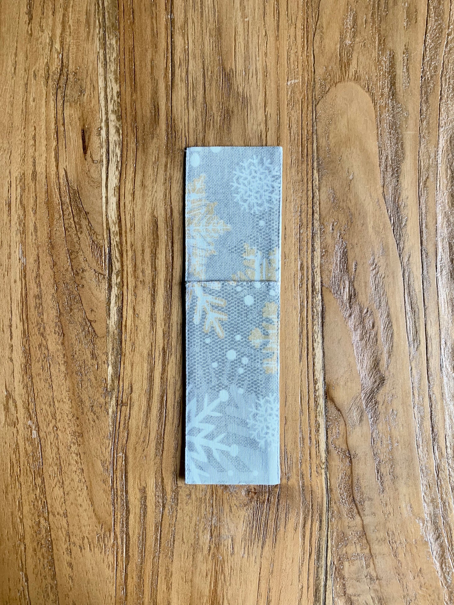 Winter motive Cutlery Holder with snowflake print, Cottom-Poly mix | TeaLurex Oro