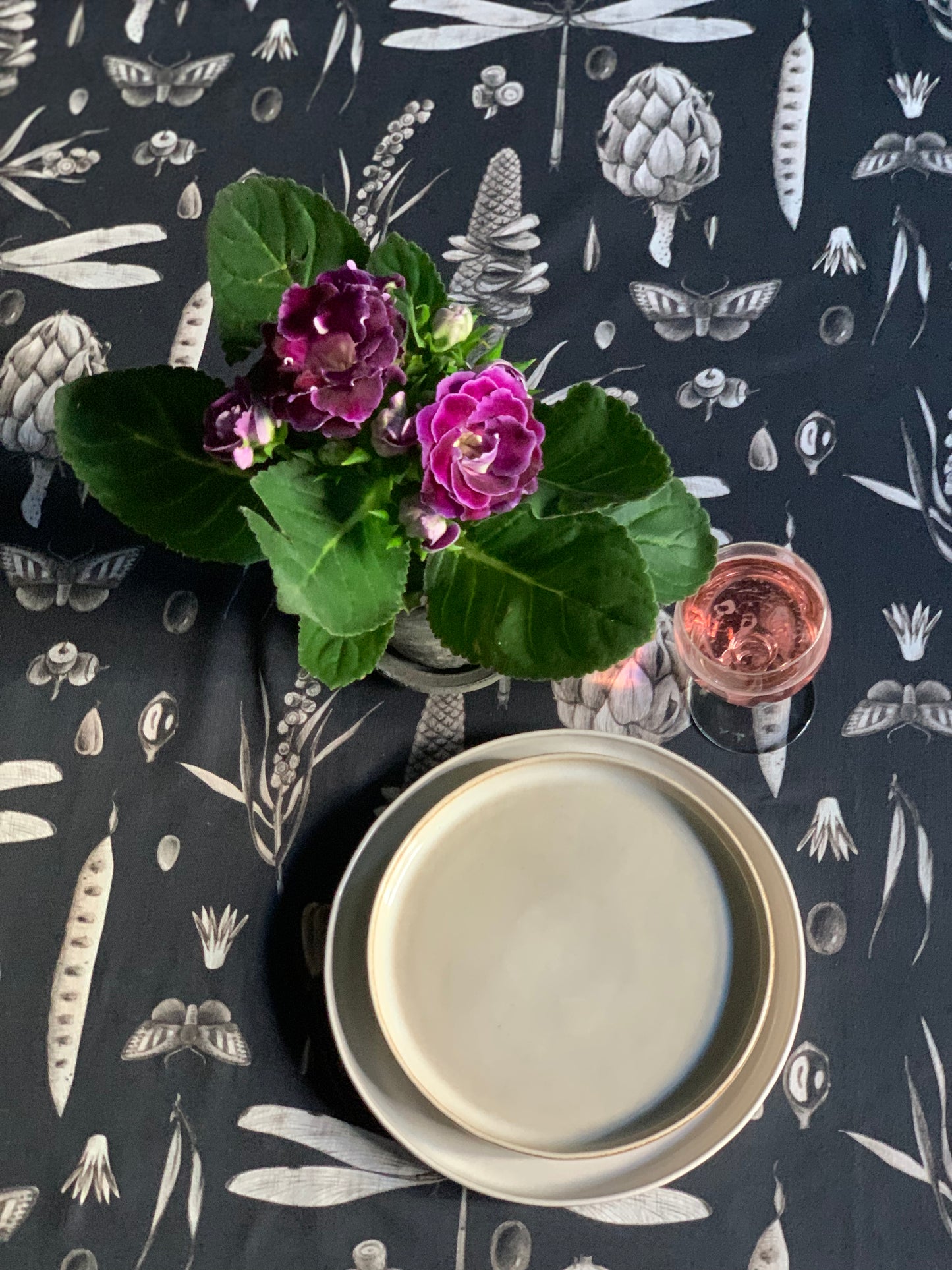 Table Runner, 100% Cotton, Printed | Seeds Carbon