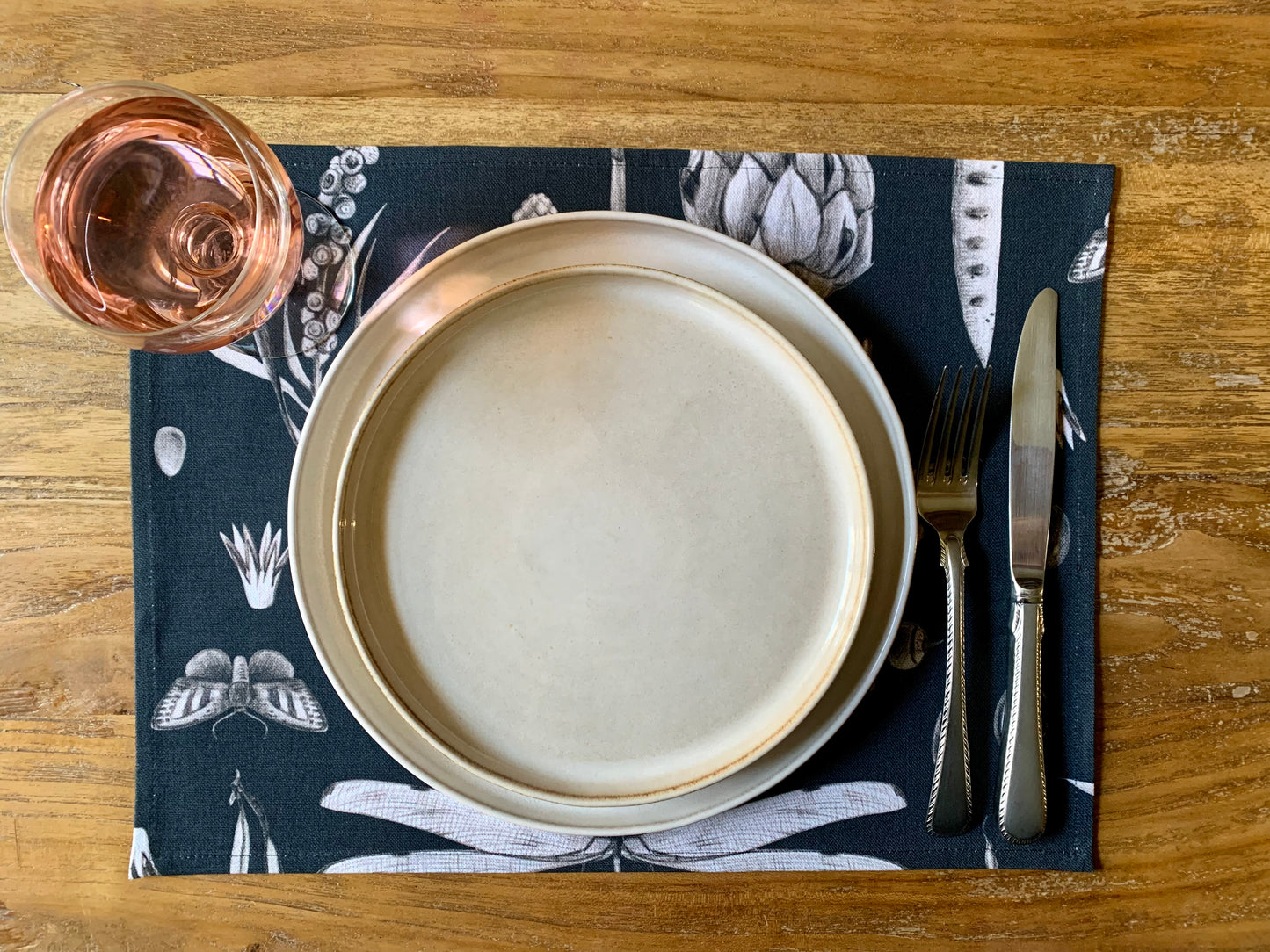 Placemat 30 x 43 cm, 100% Cotton, Printed | Seeds Carbon