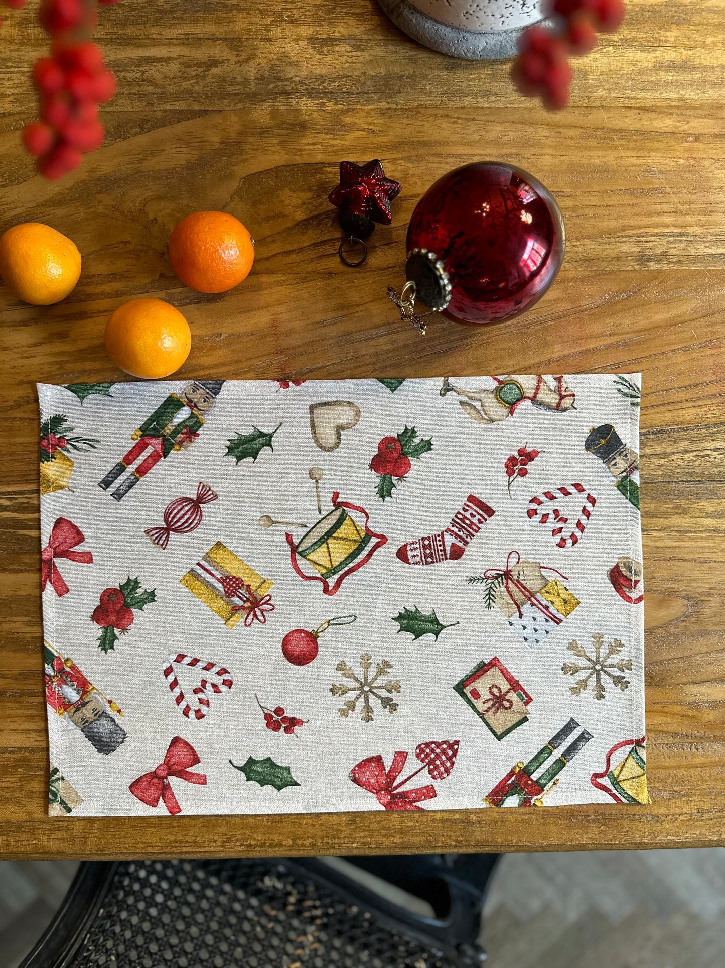 Christmas motive Placement, Cottom-Poly mix | Christmas Story