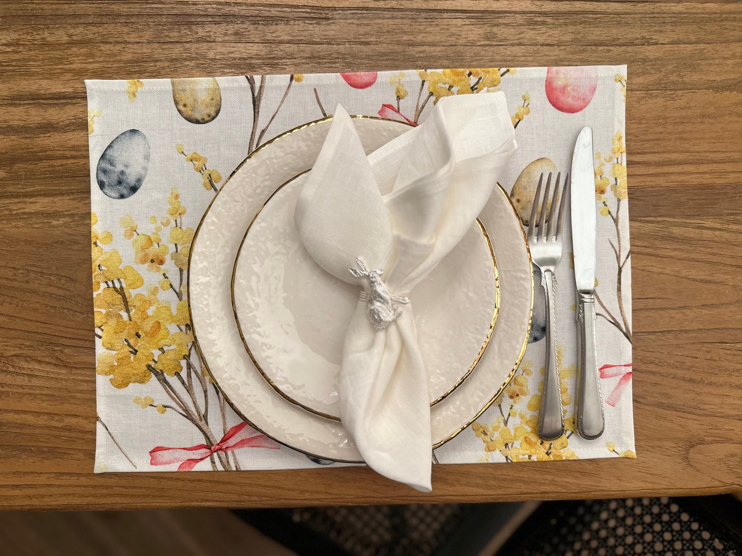 Placemat 30x43cm, 100% cotton, Printed | Easter Happy