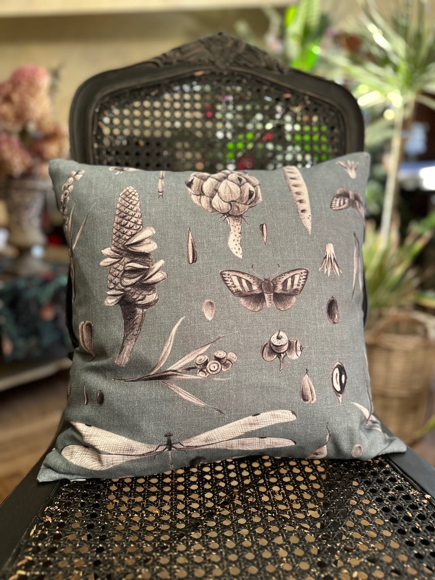 Pillowcase 45x45cm, 100% cotton | Seeds Aqua