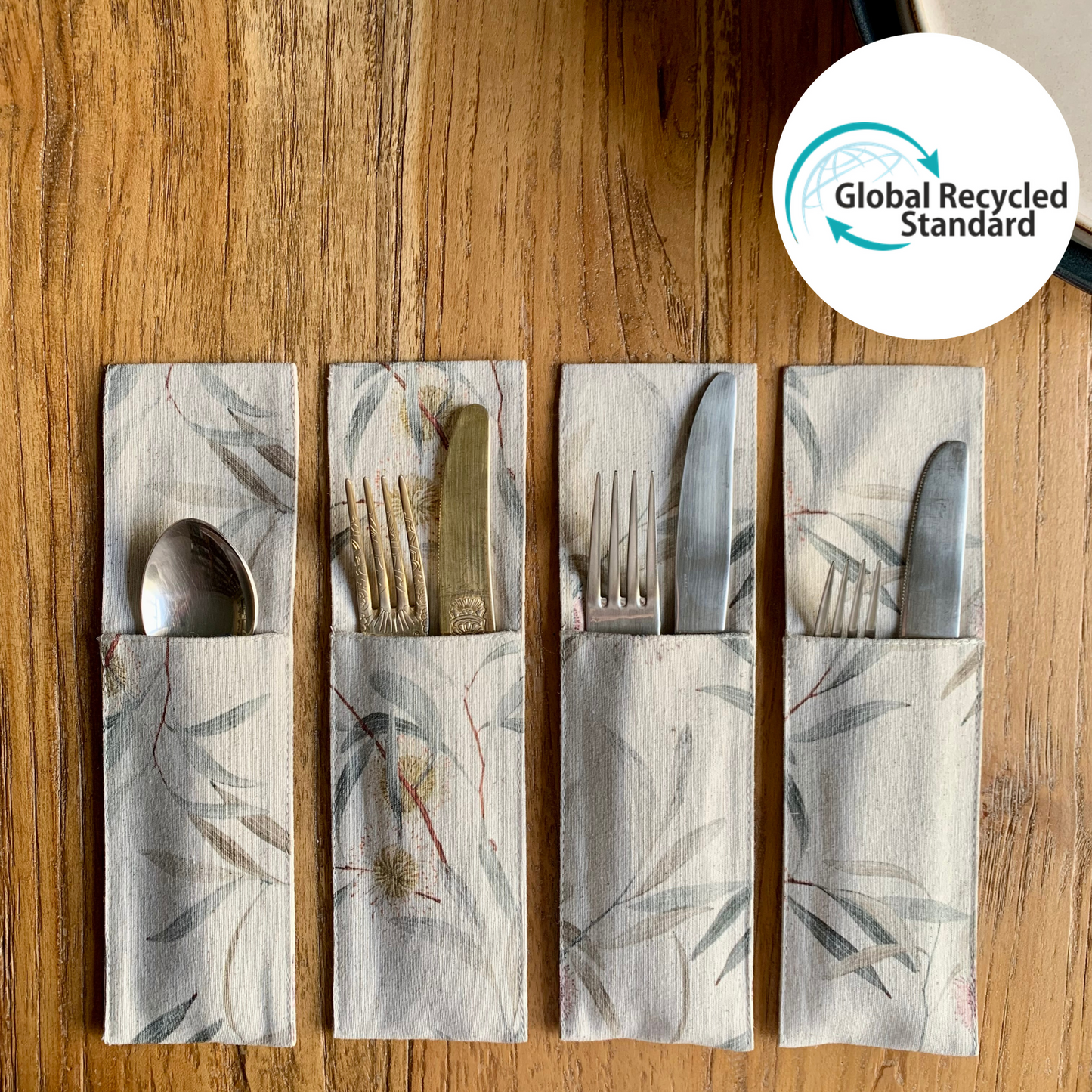 Cutlery Holder, Recycled Cotton, Printed | Pipo Fresno