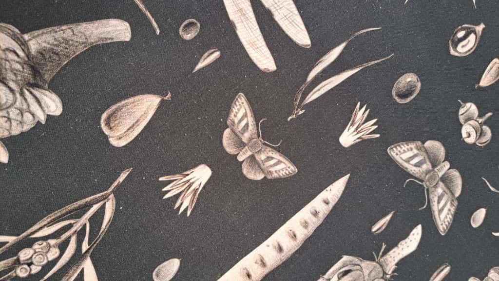 Table Runner, 100% Cotton, Printed | Seeds Carbon