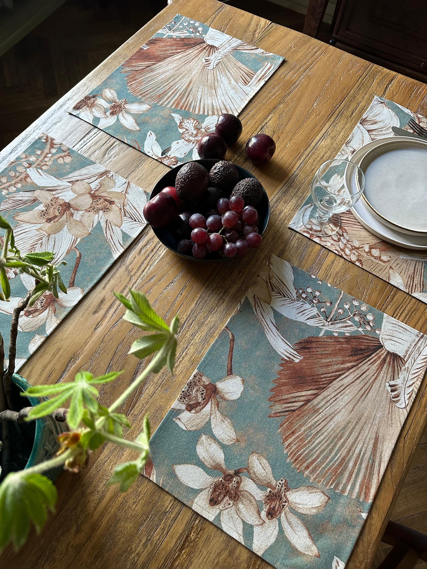 Placemat 30x43cm, Linen-Cotton Mix | Terra Flora