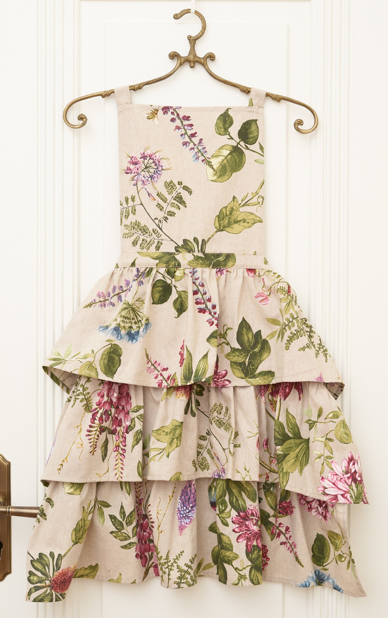 Ladies' Apron with Ruffles, Poly-cotton Mix, Printed | Botanico