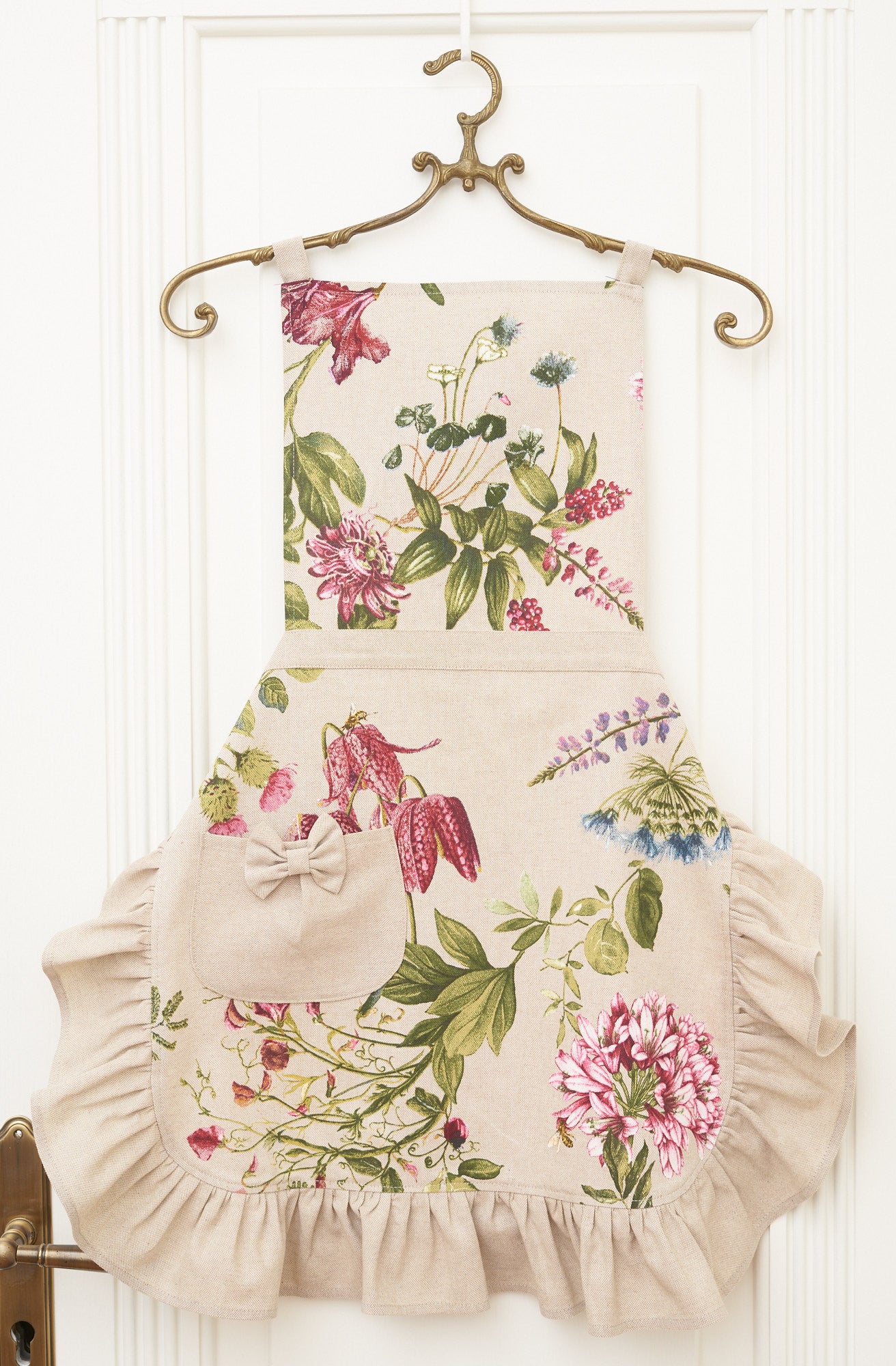 Ladies' Apron with Ruffles, Poly-cotton Mix, Printed | Botanico