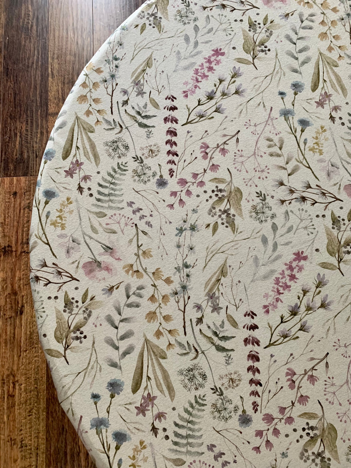 Round Tablecloth, Linen-Cotton Mix, Printed | Aitana