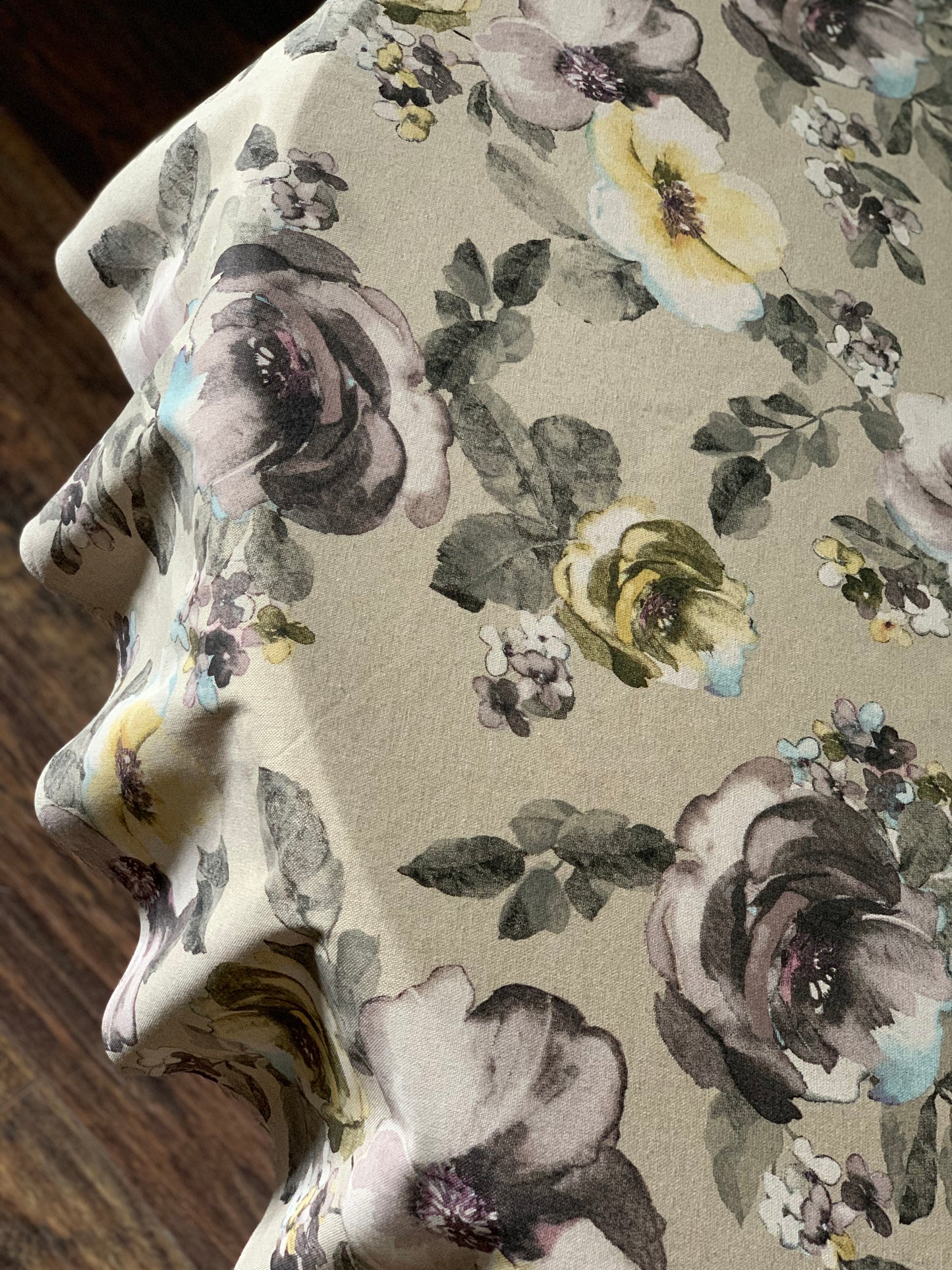 Round Tablecloth, Poly-Cotton Mix, Printed | Akane