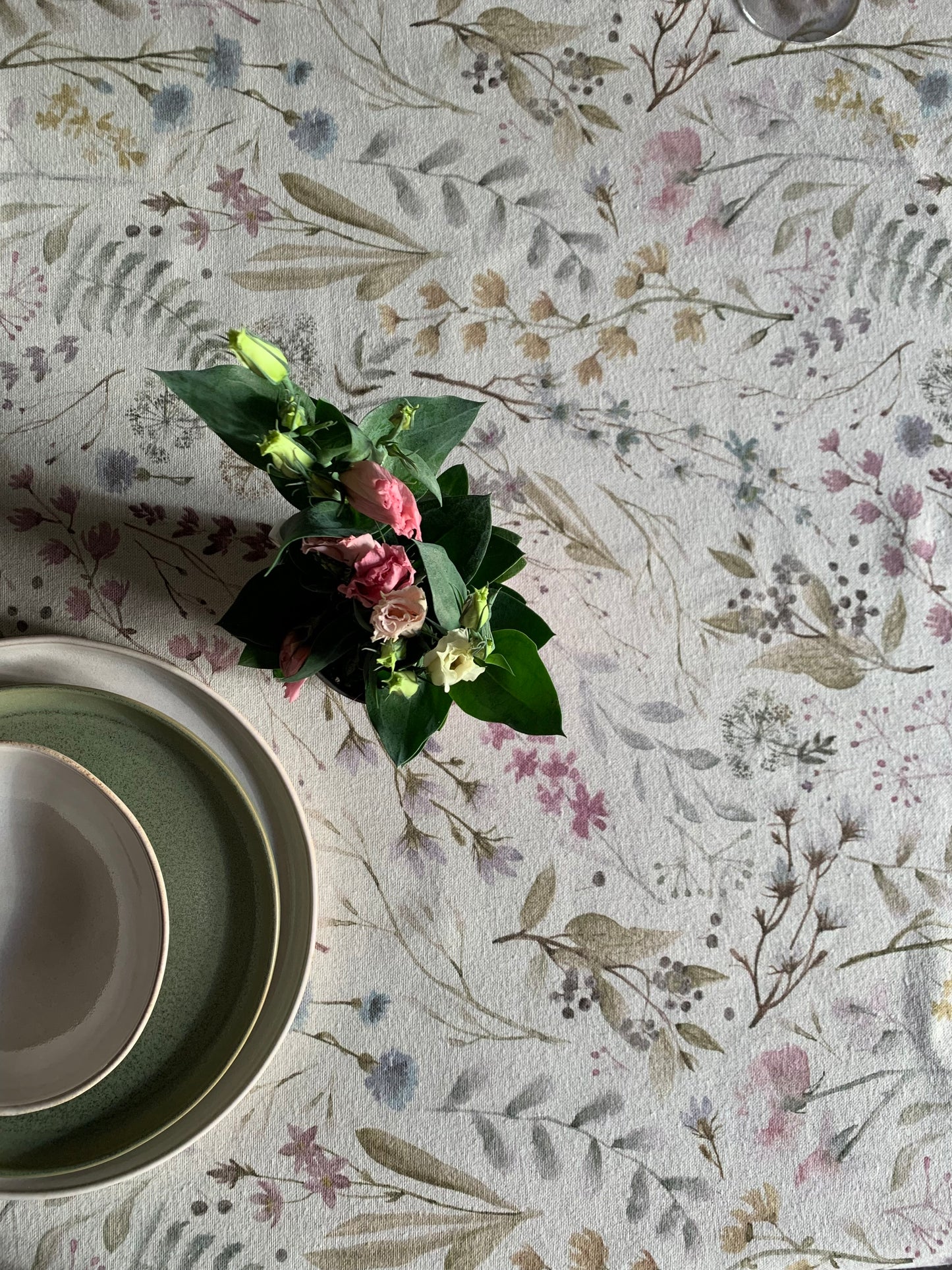 Table Runner, Linen-Cotton Mix, Printed | Aitana
