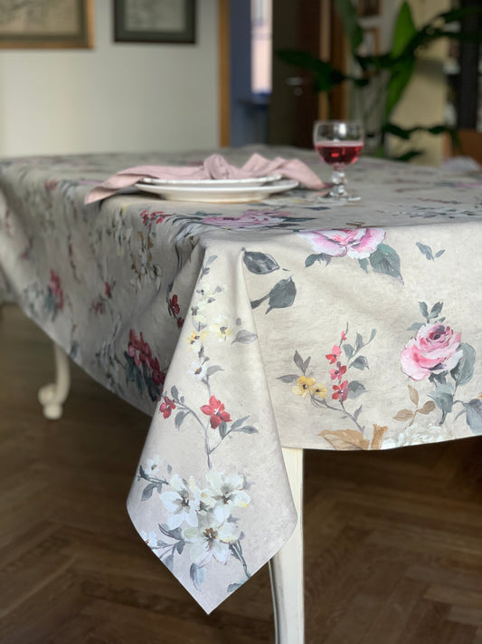 Rectangular Tablecloth, 100% Organic Cotton, Printed | Lexington