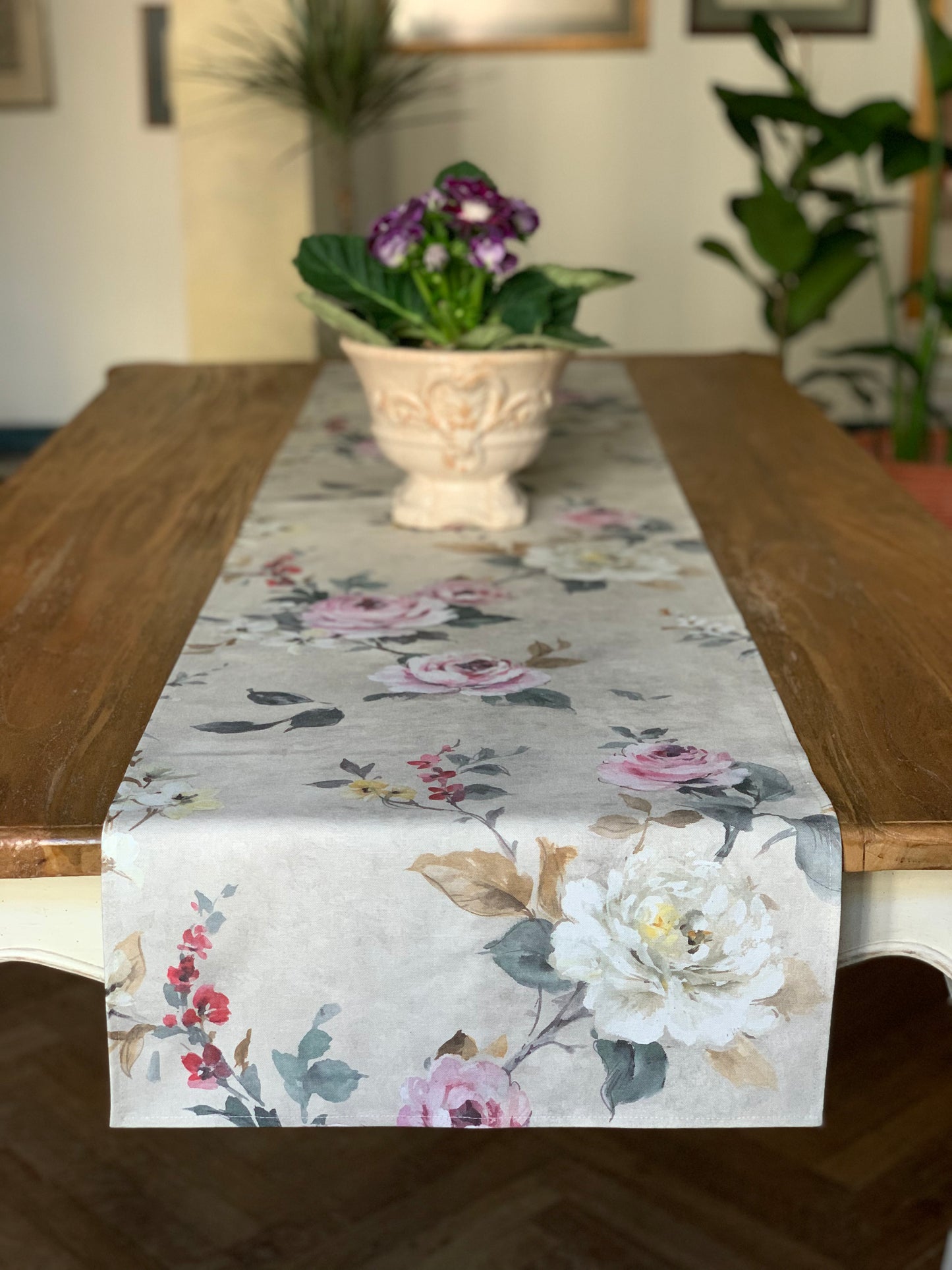 Table runner, 100% Organic Cotton, Printed | Lexington