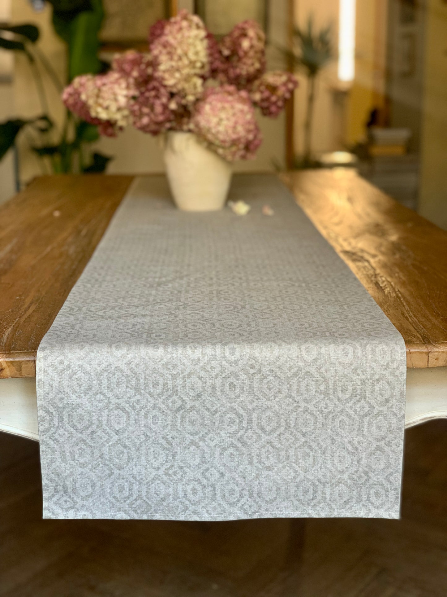 Table Runner, 100% Organic Cotton, Printed | Helga