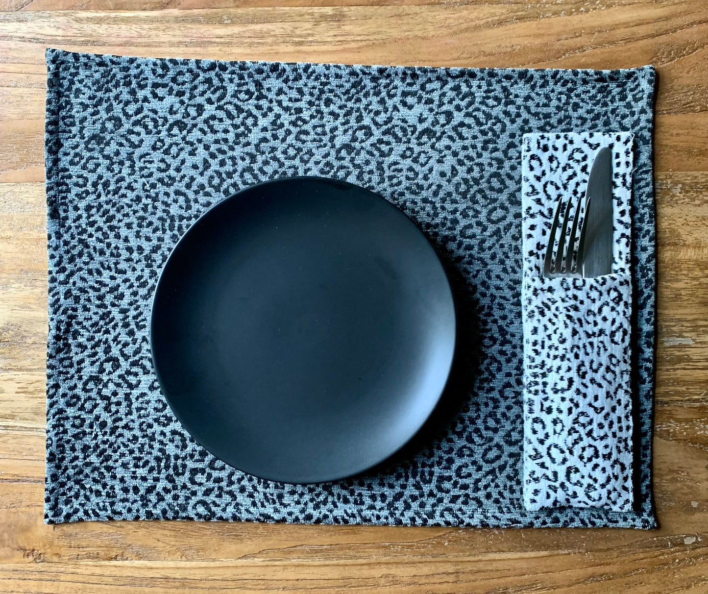 Placemat 30 x 43 cm, Chenille Jacquard | Jungle