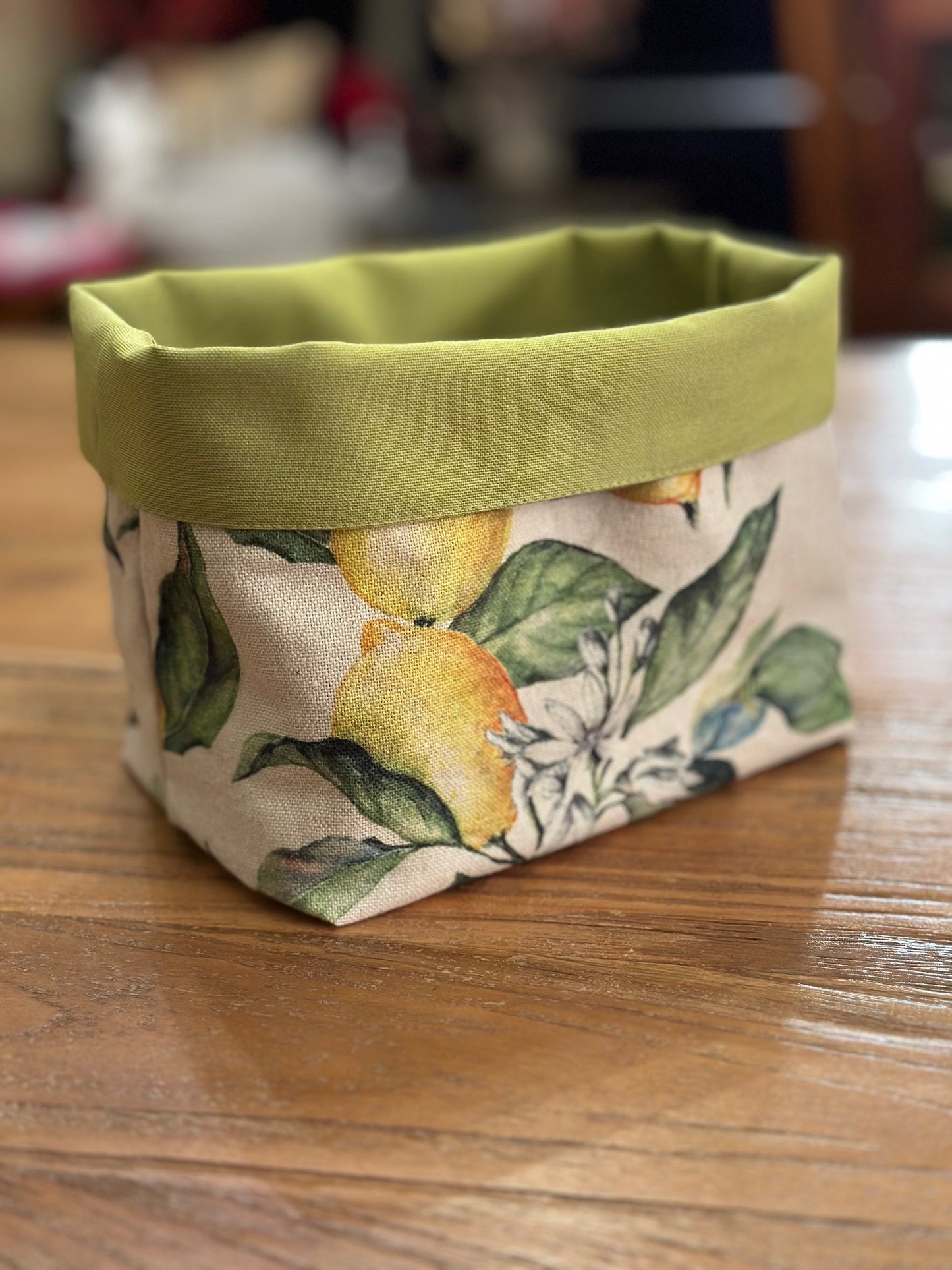 Bread Cloth, h=20cm, Linen-Cotton Mix, Printed | Lemon Linen