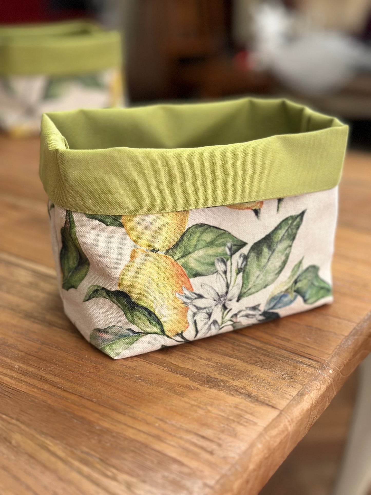Bread Cloth, h=20cm, Linen-Cotton Mix, Printed | Lemon Linen