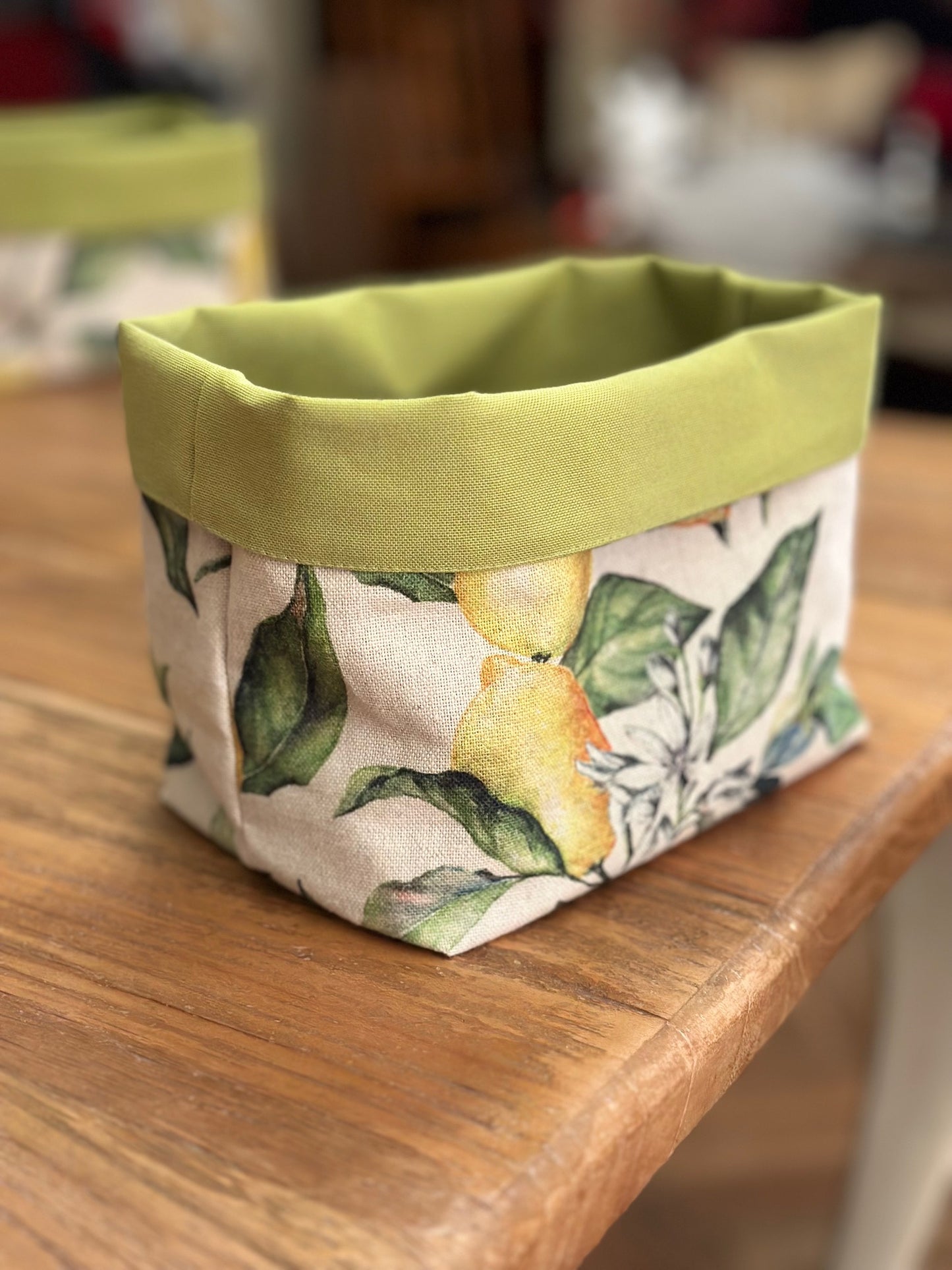 Bread Cloth, h=20cm, Linen-Cotton Mix, Printed | Lemon Linen