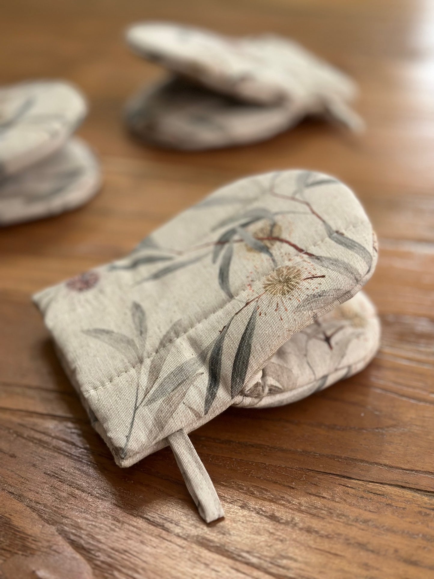 Oven Glove Small with Double Wool Filling, Recycled Cotton, Printed | Pipo Fresno