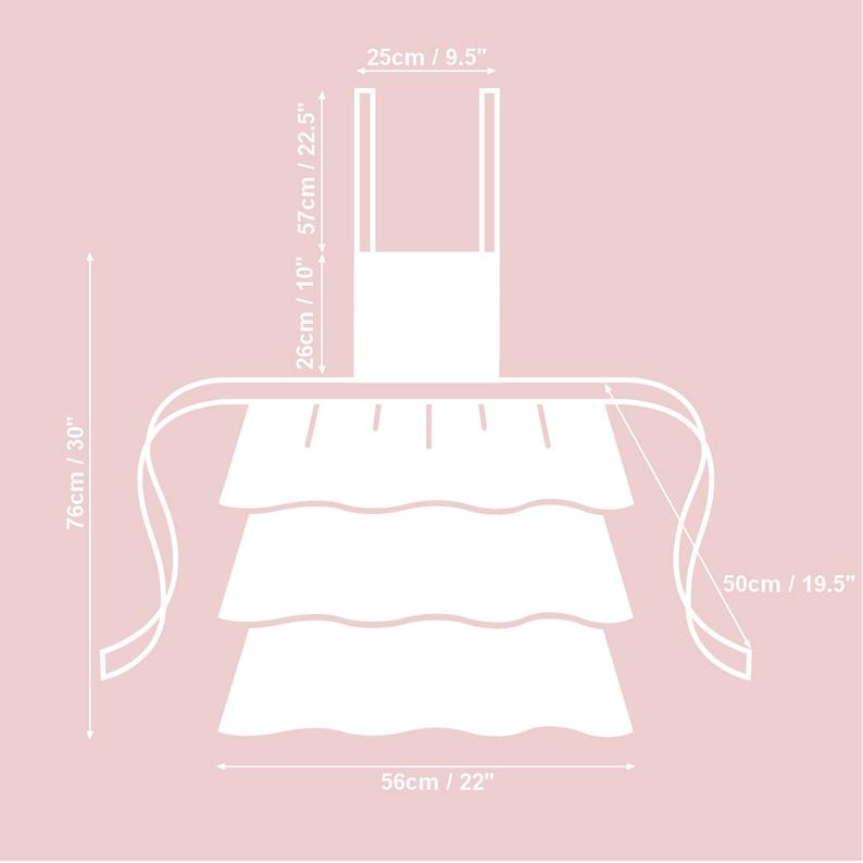Winter motive Ladies apron with snowflake print, Cottom-Poly mix | TeaLurex Oro