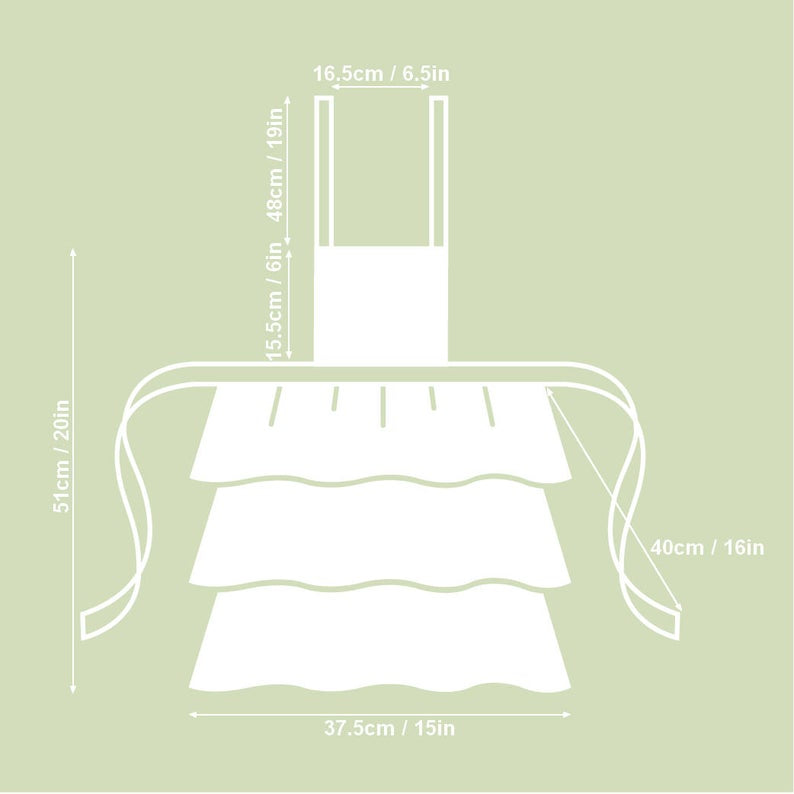 Winter motive kids apron with snowflake print, Cottom-Poly mix | TeaLurex Oro