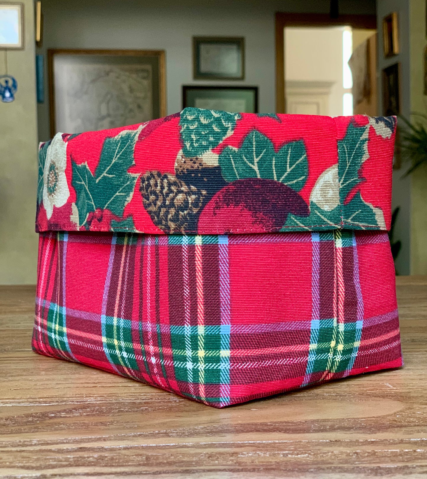 Winter Bread cloth, fabric basket for Home | Somero