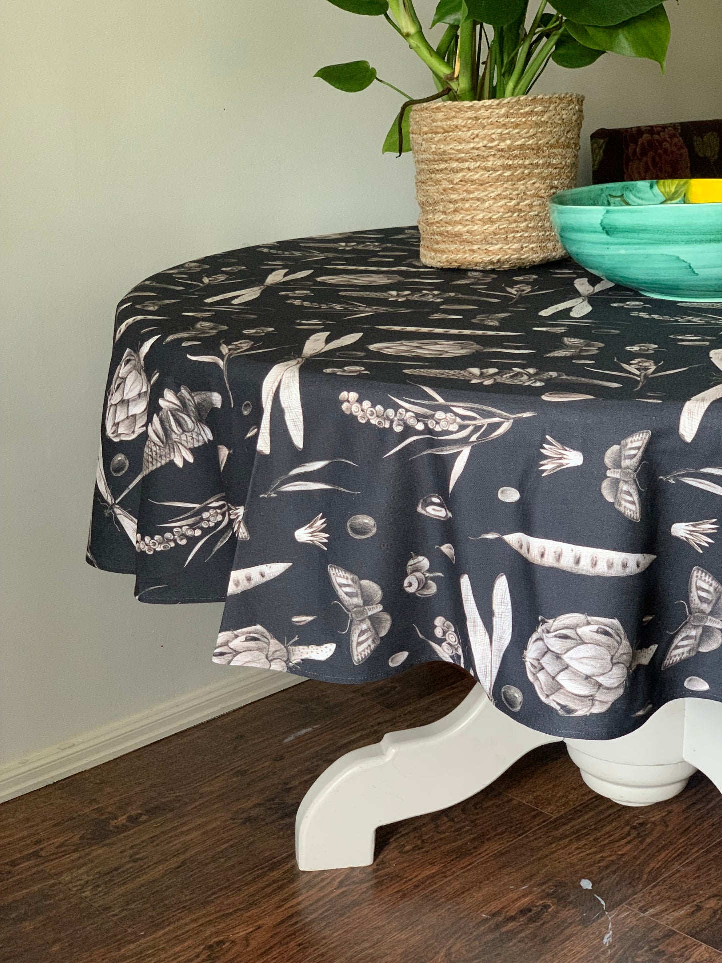 Round Tablecloth, 100% Cotton, Printed | Seeds Carbon