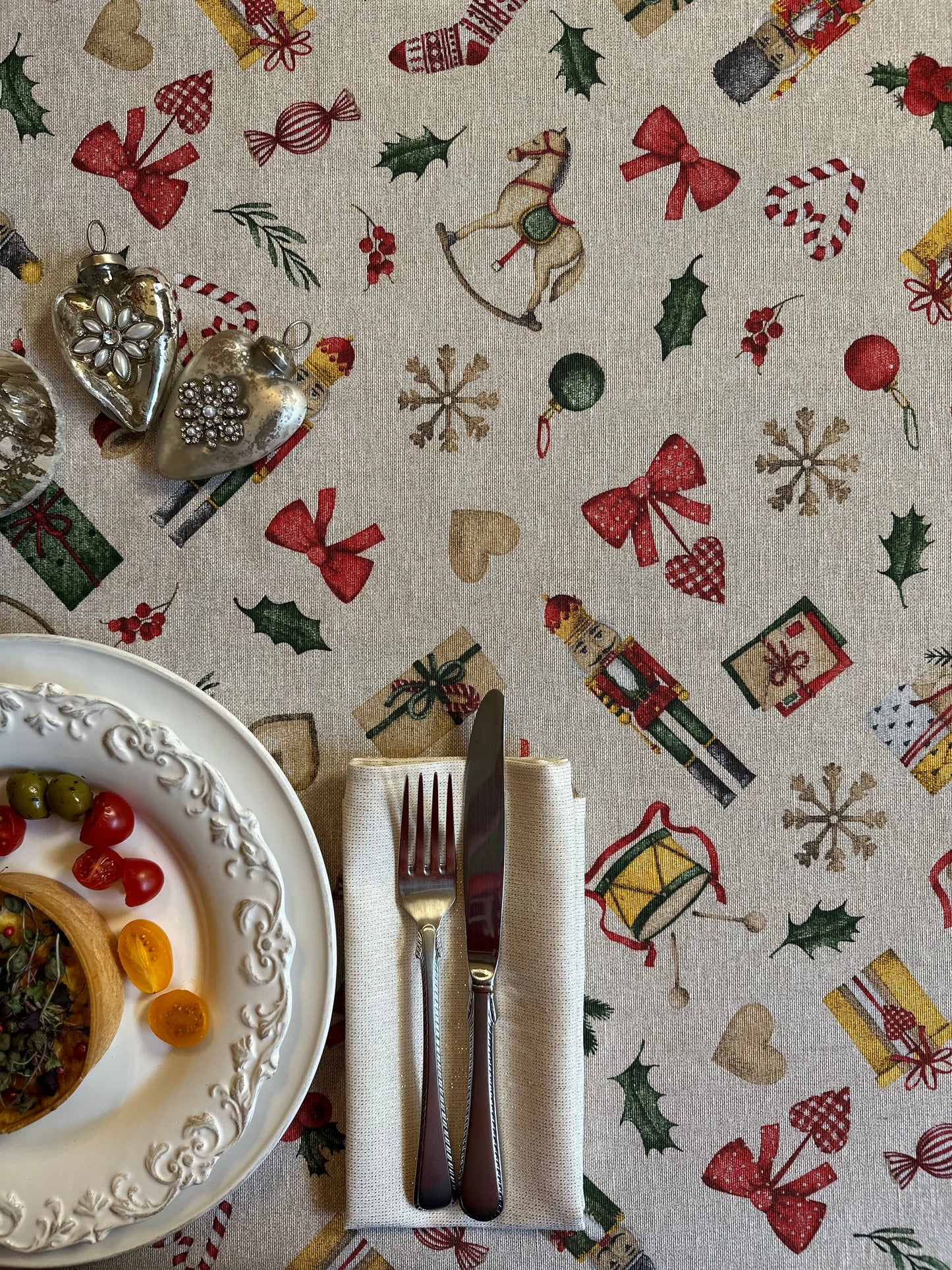 Rectangular Tablecloth, Christmas motive | Christmas Story