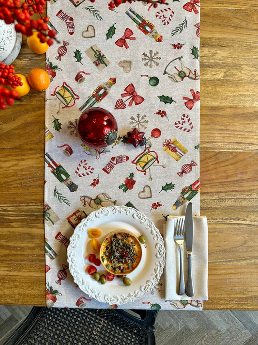 Christmas motive Table Runner, different sizes | Christmas Story