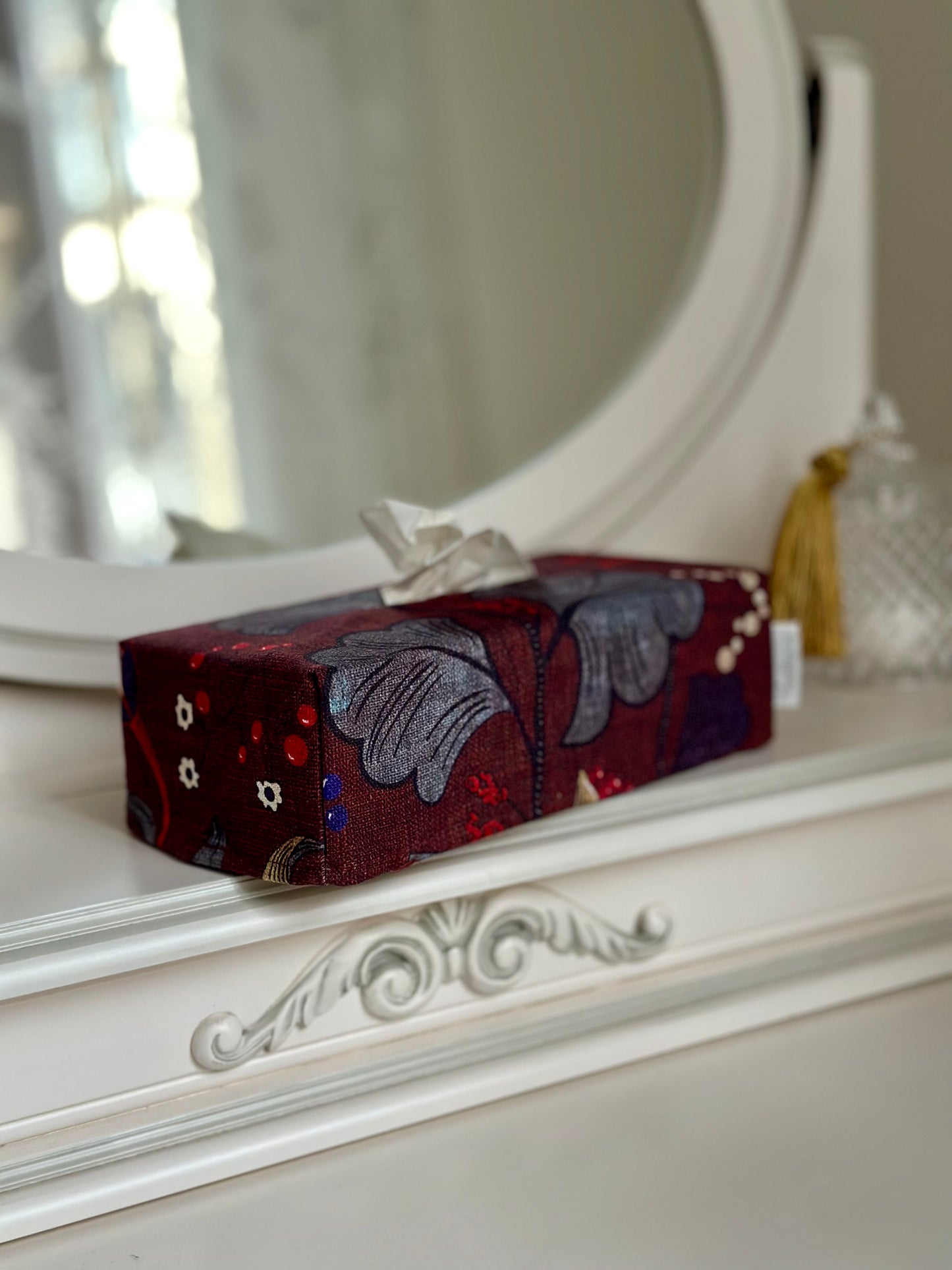 Tissue Box Cover | Red Drama