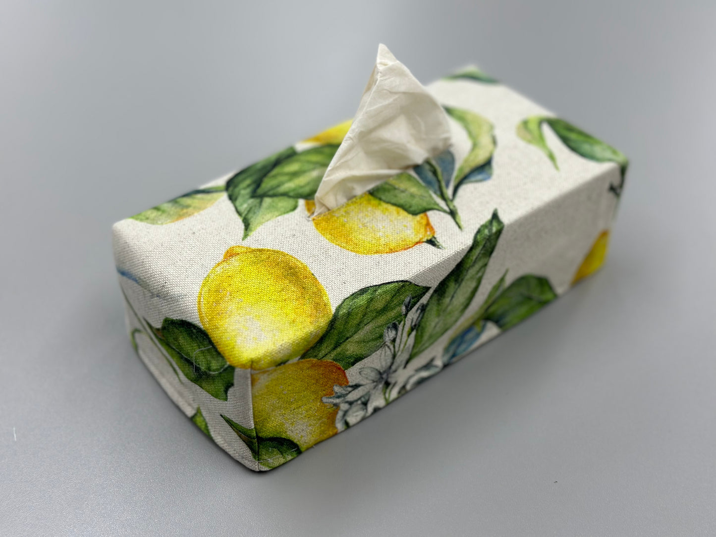 Tissue Box Cover | Lemon Linen