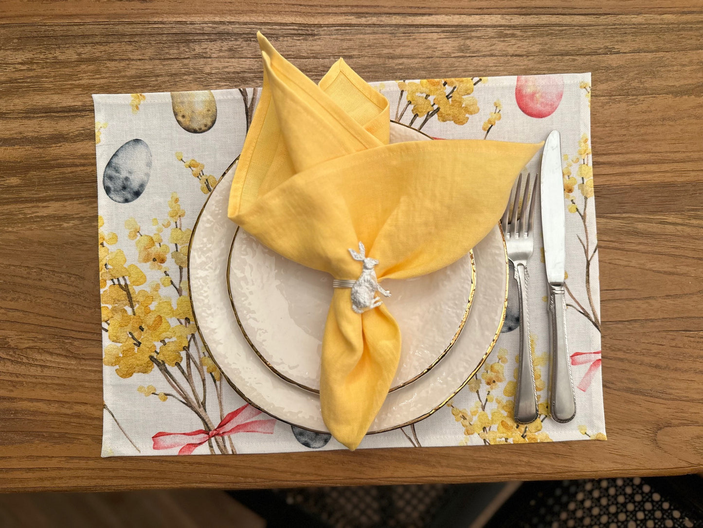Placemat 30x43cm, 100% cotton, Printed | Easter Happy