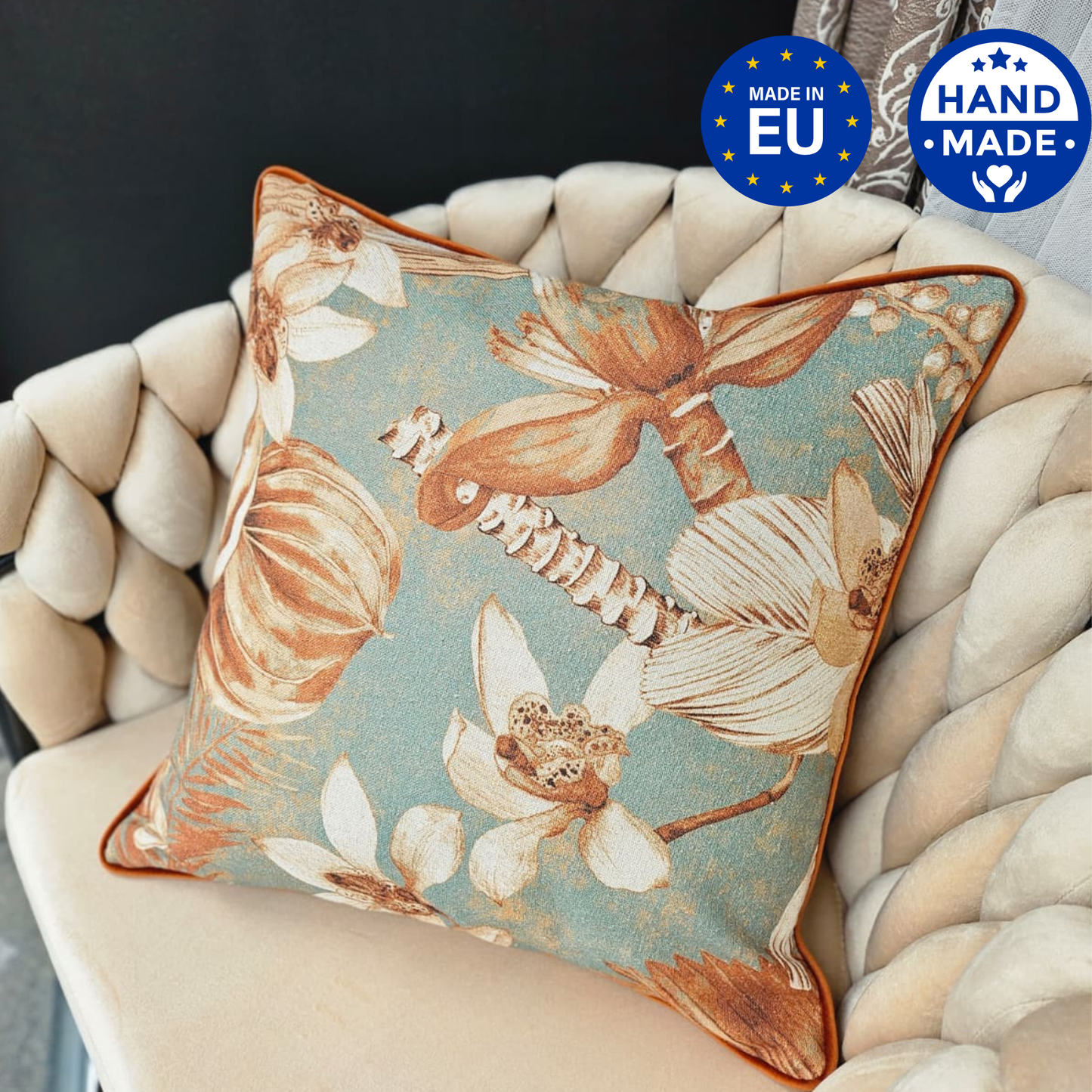 Pillowcase  45x45cm, 90% cotton, 10% linen | Terra Flora