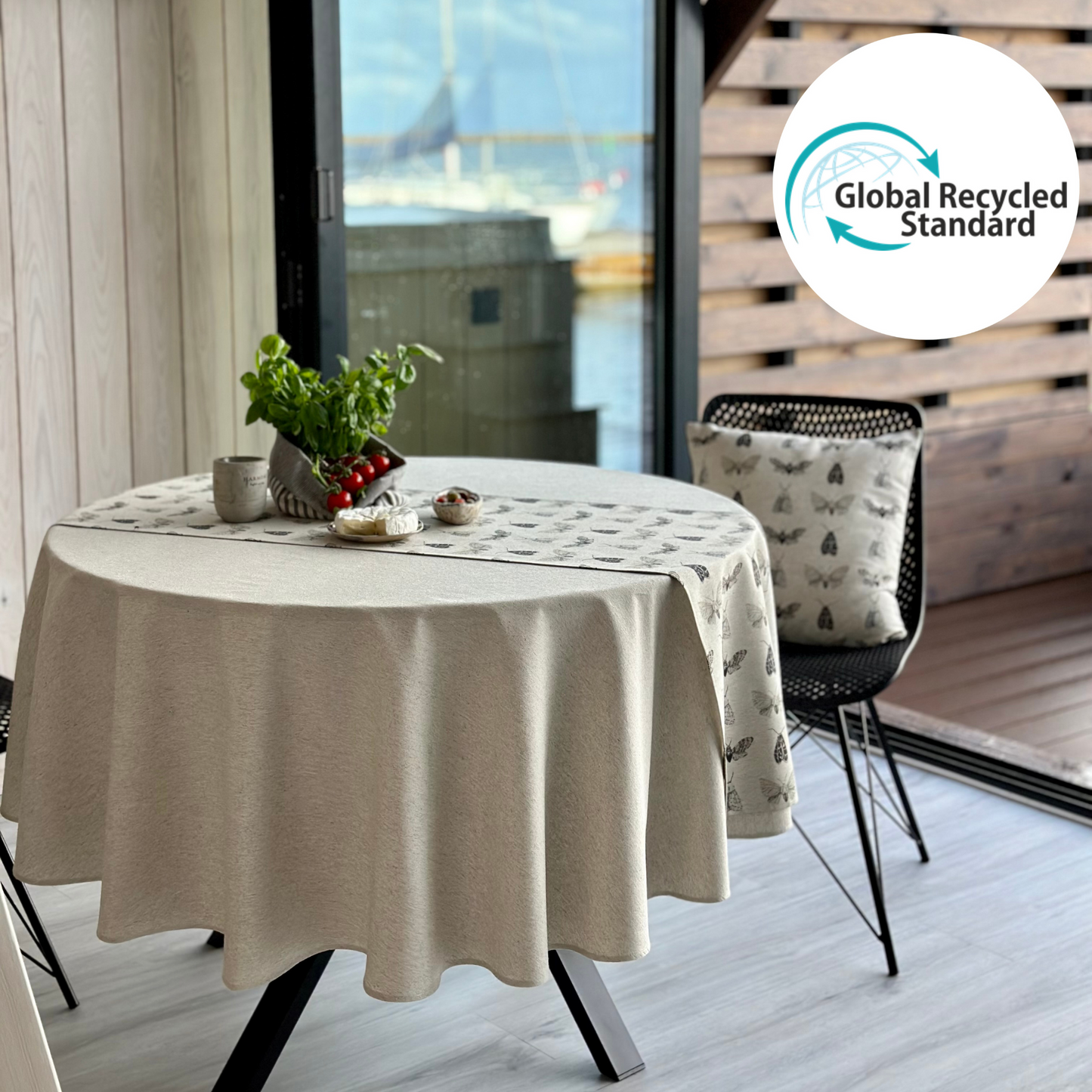 Round Tablecloth, Recycled fabric | Nord 3