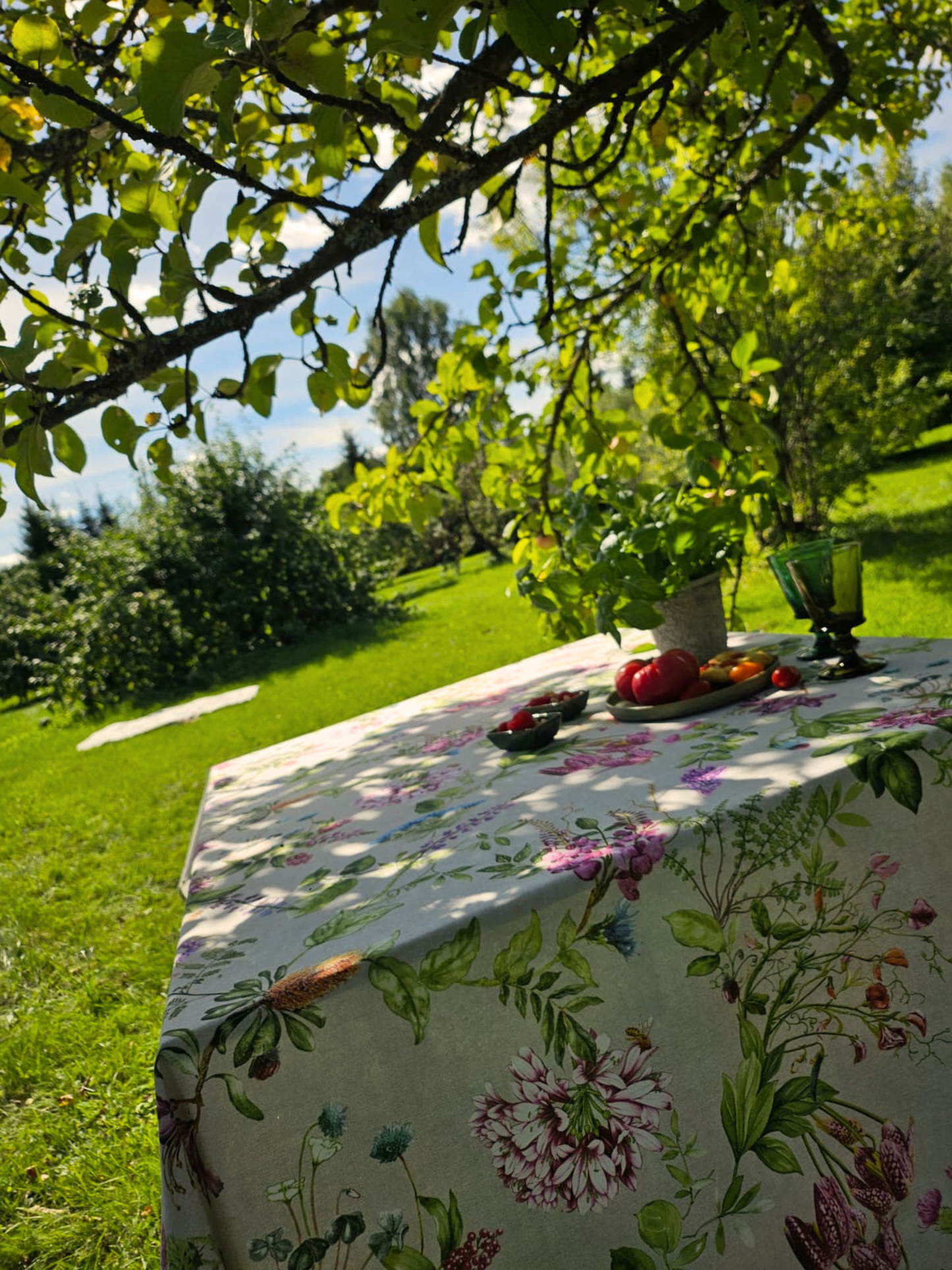 Rectangular Tablecloth, Poly-cotton Mix, Printed | Botanico