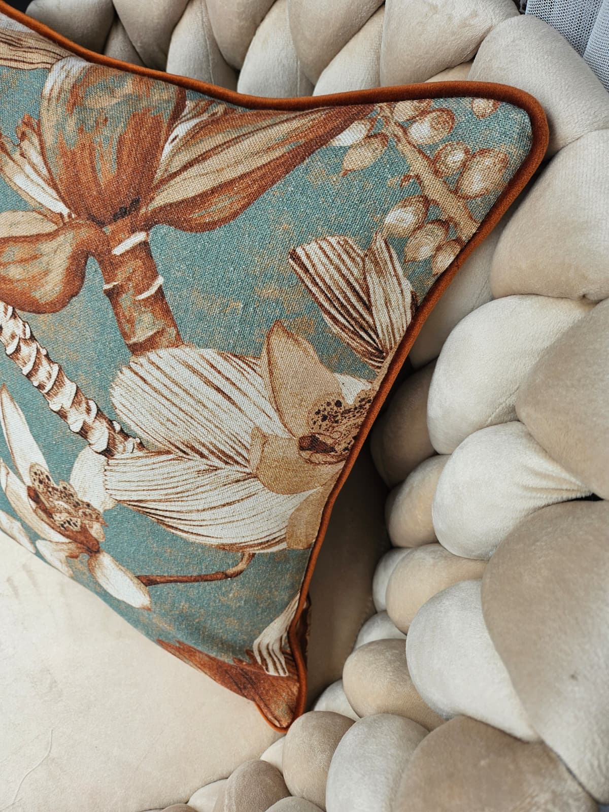 Pillowcase  45x45cm, 90% cotton, 10% linen | Terra Flora