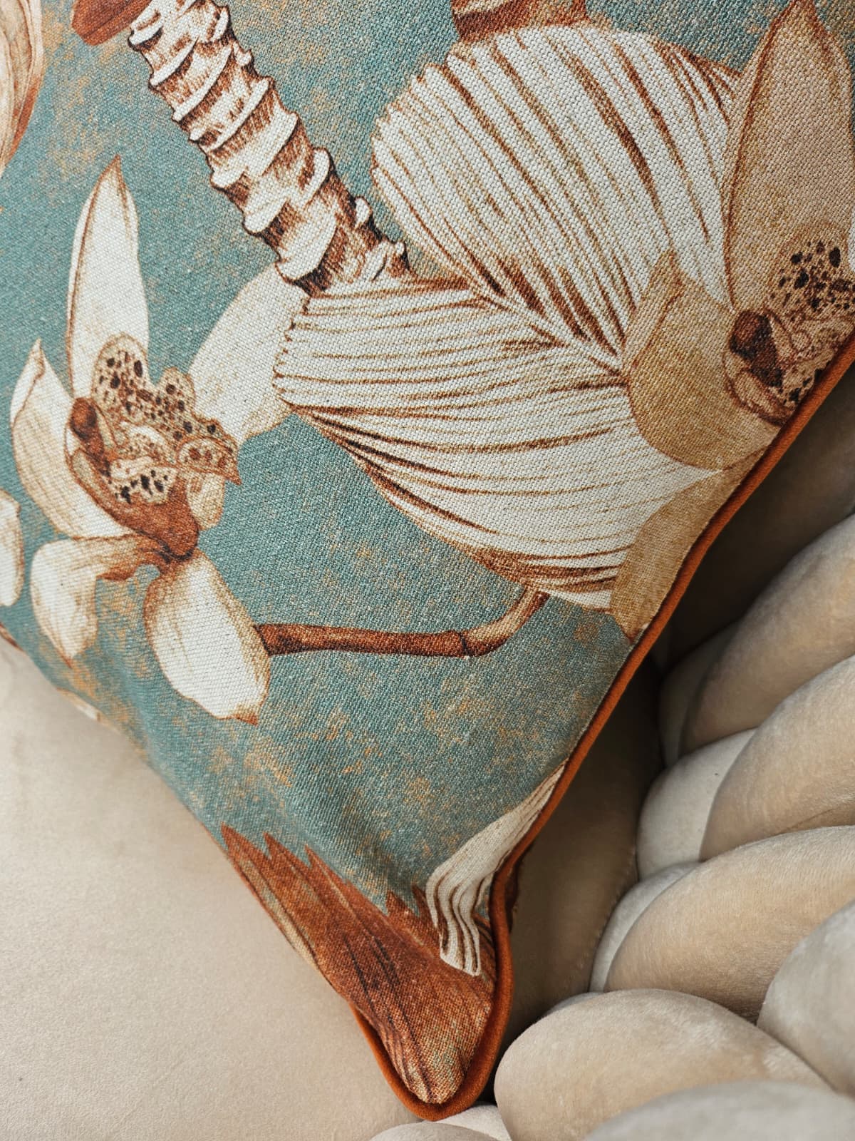 Pillowcase  45x45cm, 90% cotton, 10% linen | Terra Flora