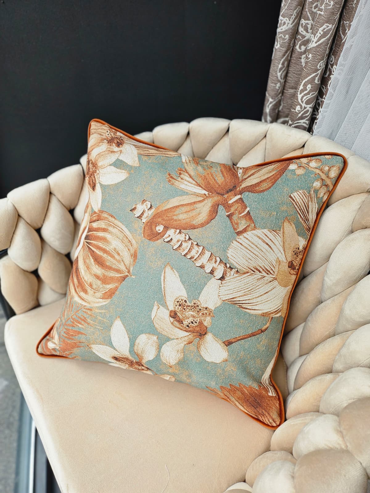 Pillowcase  45x45cm, 90% cotton, 10% linen | Terra Flora