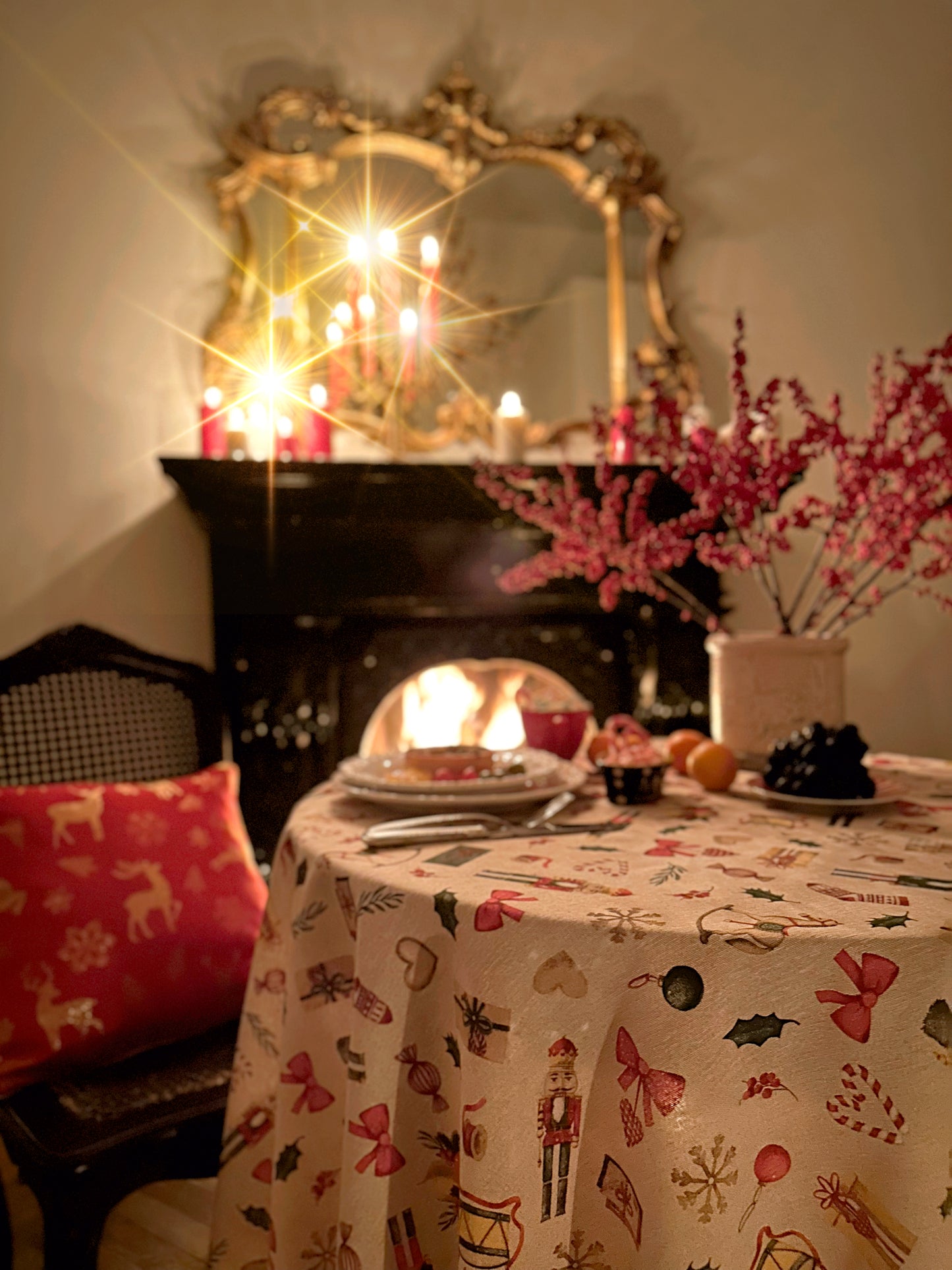 Rectangular Tablecloth, Christmas motive | Christmas Story