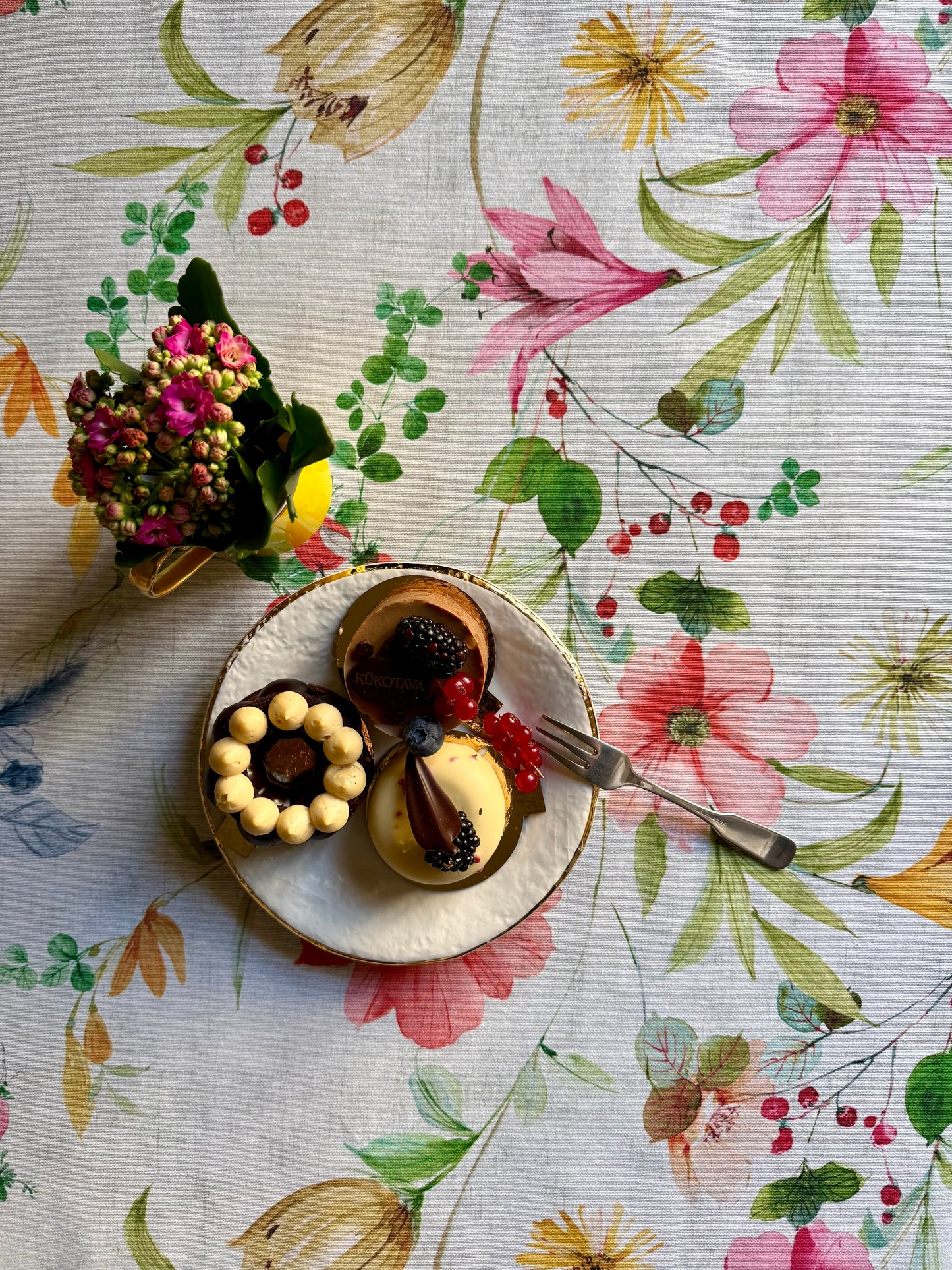 Rectangular Tablecloth, Poly-cotton Mix, Printed | Color In Bloom