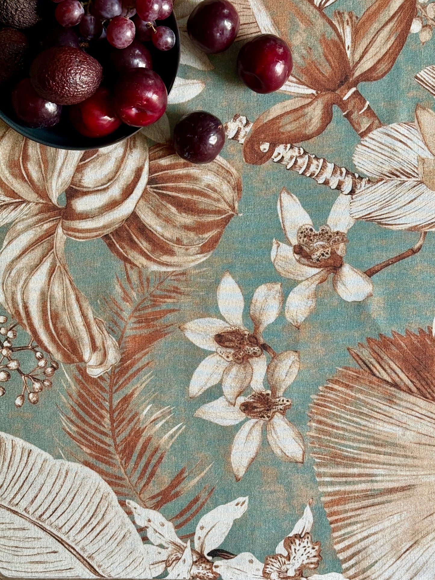 Tablecloth Rectangular, linen-cotton mix | Terra Flora