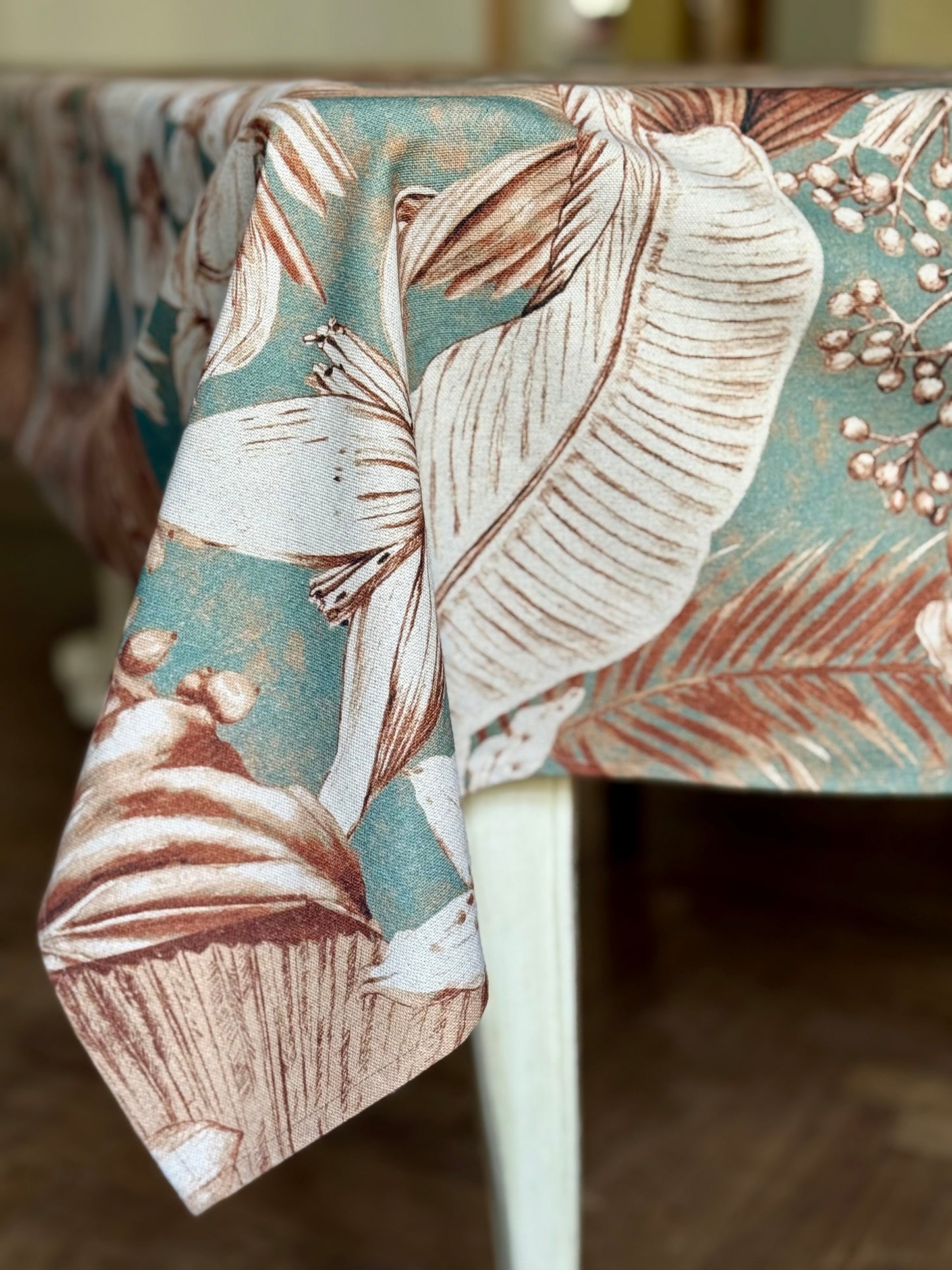 Tablecloth Rectangular, linen-cotton mix | Terra Flora