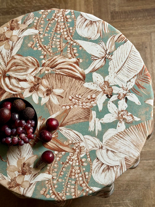 Round Tablecloth, linen-cotton mix | Terra Flora