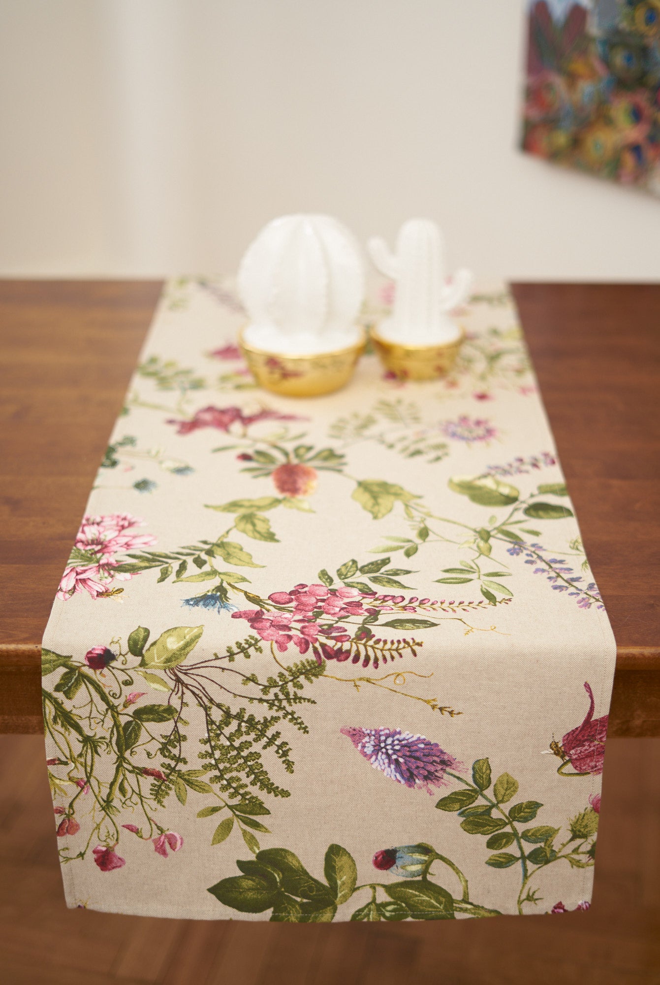 Table Runner, Poly-cotton Mix, Printed | Botanico