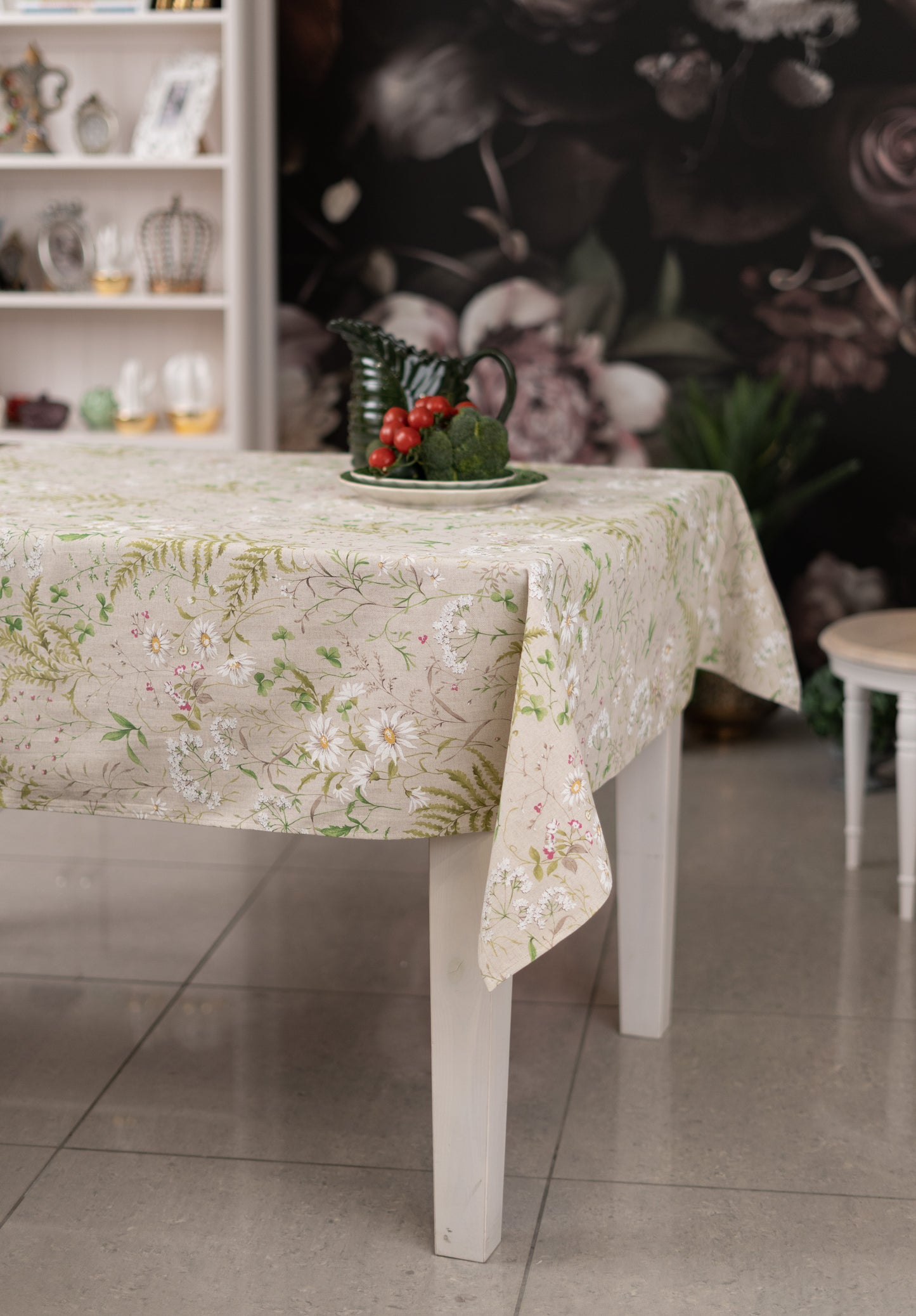 Rectangular Tablecloth, Poly-Cotton Mix, Printed | Meadow Flowers