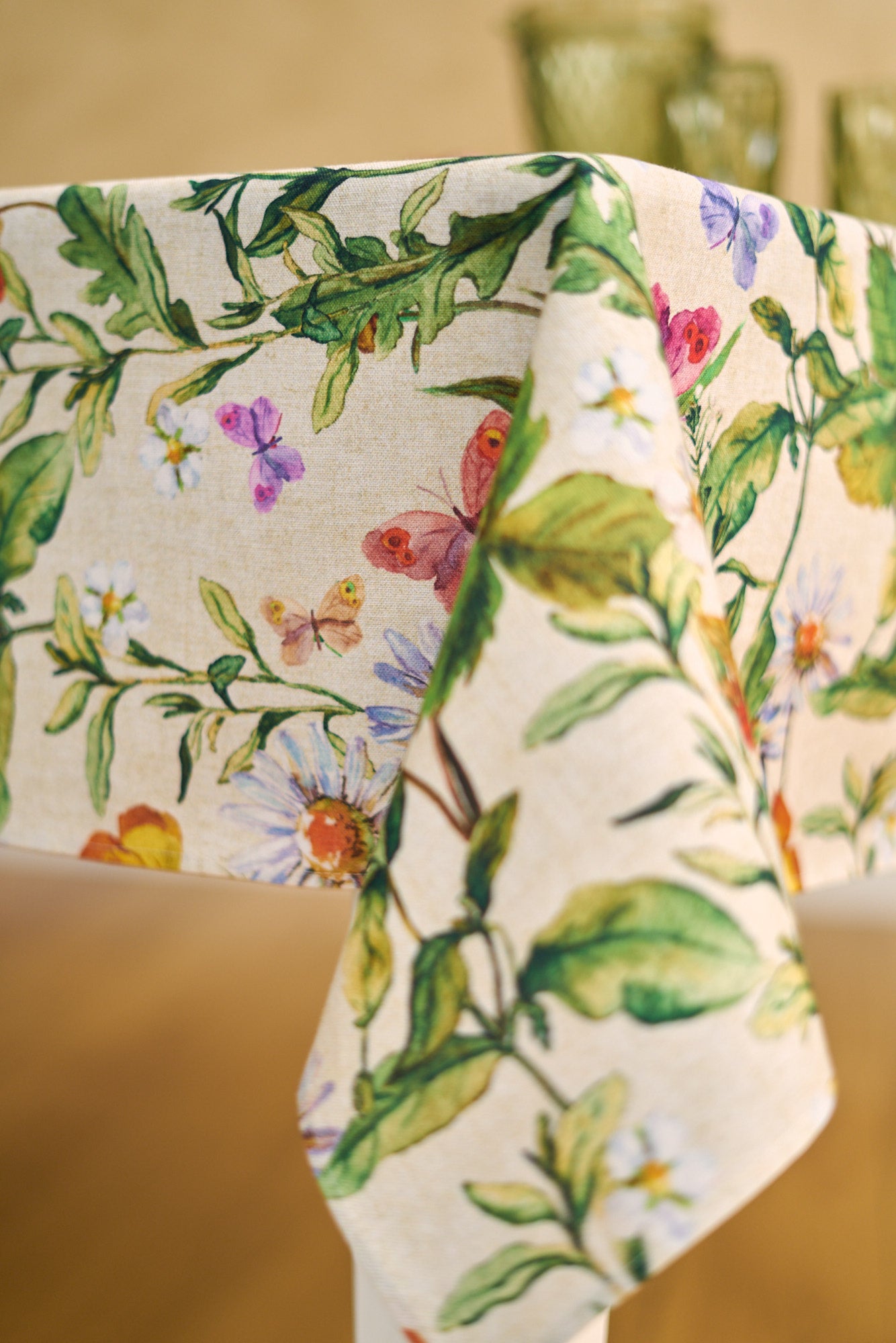 Rectangular Tablecloth, 100% Cotton, Printed | Pirode June