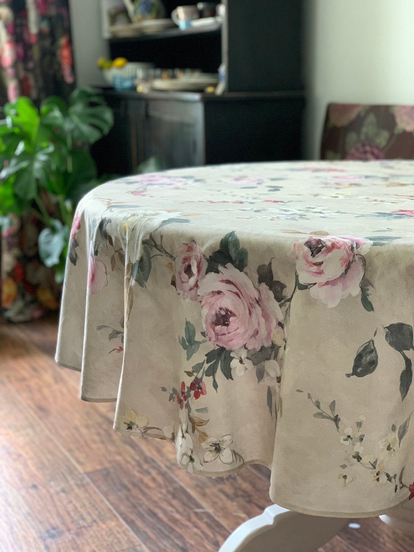 Round Tablecloth, 100% Organic Cotton, Printed | Lexington