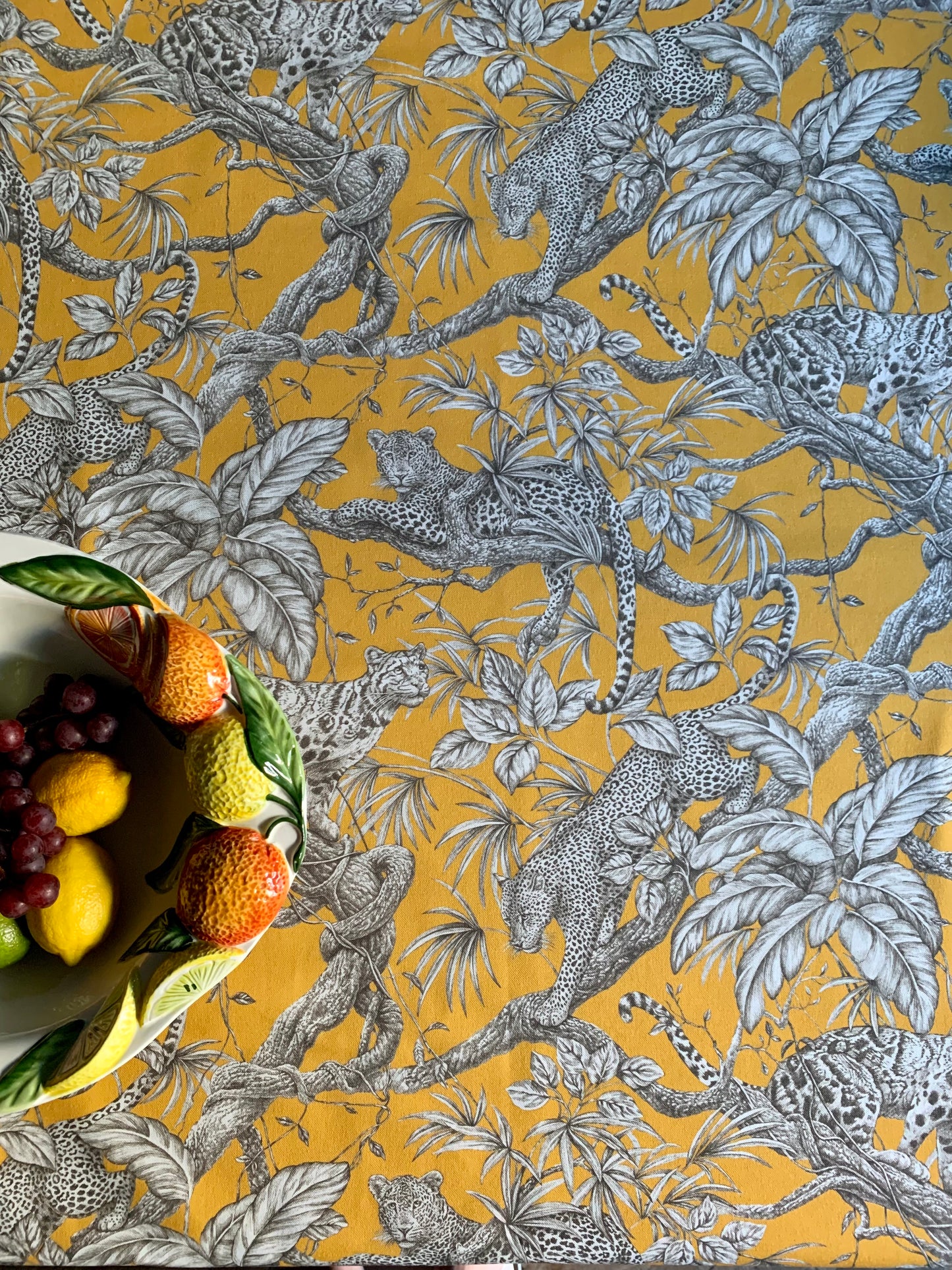 Rectangular Tablecloth, 100% Organic Cotton, Printed | Usumbara
